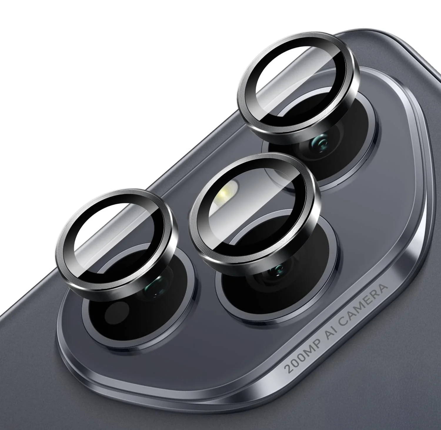 DL3 Mobilak Camera Lens Protector for Honor 400 Pro 5G Accessories, 9H Tempered Glass Metal Individual Ring Camera Cover Screen Protector, Case Friendly, Anti Scratch