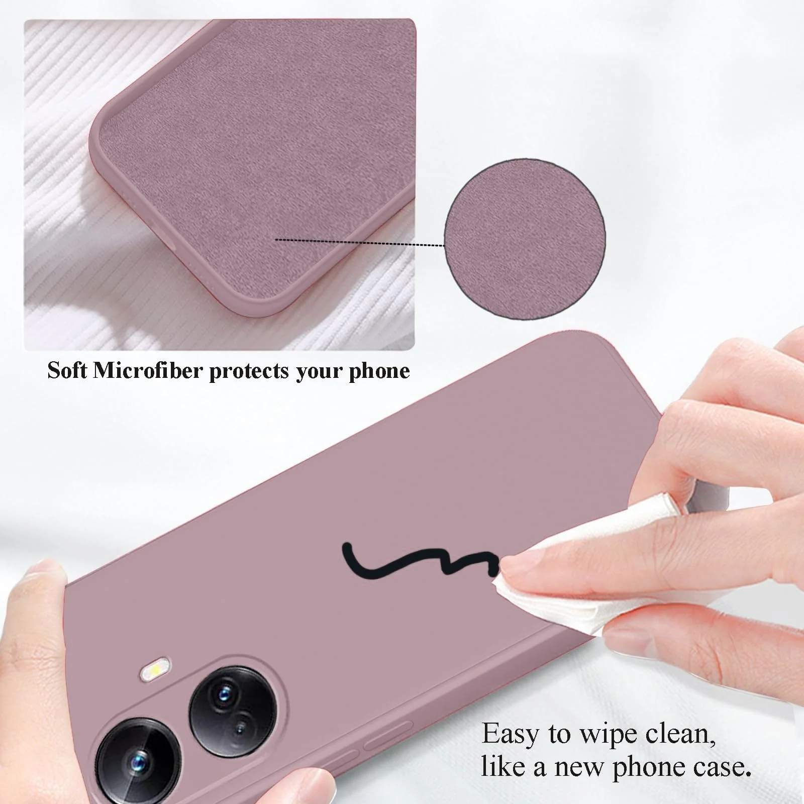 DL3 Mobilak Soft Silicone Gel Bumper Case for realme 10 pro plus - Cashmere