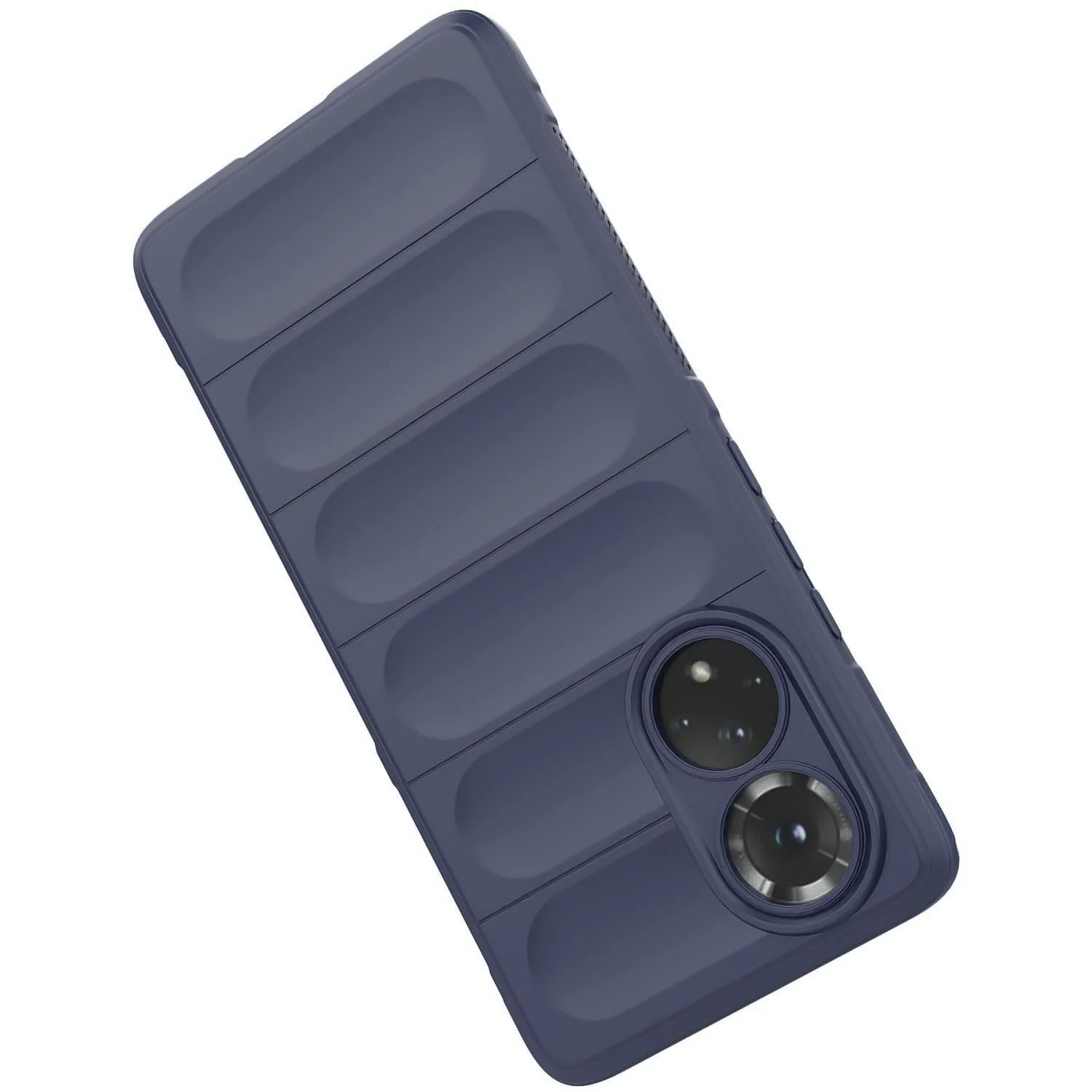 DL3 Mobilak Flexible Silicone and TPU Protective Case with Camera Protection for Honor 50 / Huawei Nova 9 - Blue