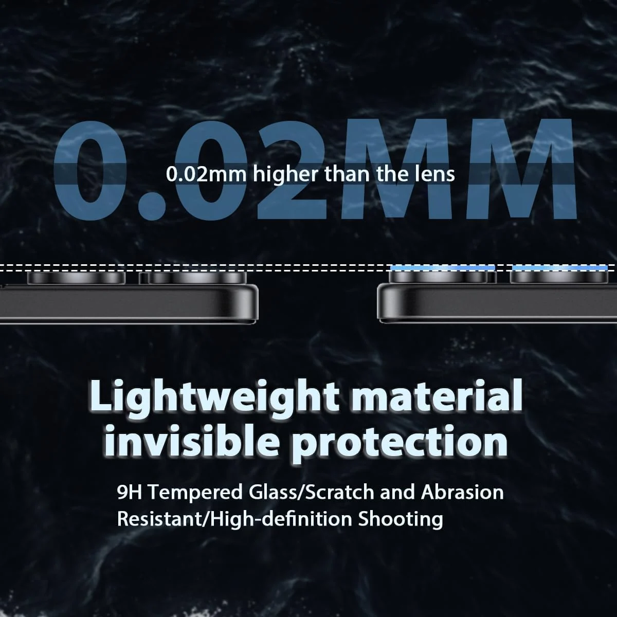 DL3 Mobilak Camera Lens Protector for Nothing CMF Phone 2 Pro 5G Accessories, 9H Tempered Glass Metal Individual Ring Camera Cover Screen Protector, Case Friendly, Anti Scratch - Black