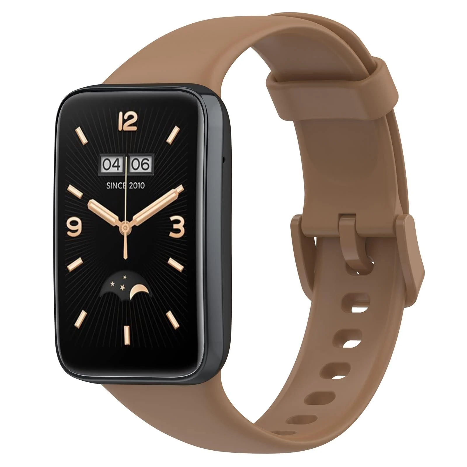 DL3 Mobilak Bands Compatible with Xiaomi Mi Band 7 Pro Watch Replacement Soft Durable Colourful Silicone Watch Band Sports Strap Wristband for Mi Band 7 Pro Smartwatch Accessories - Brown