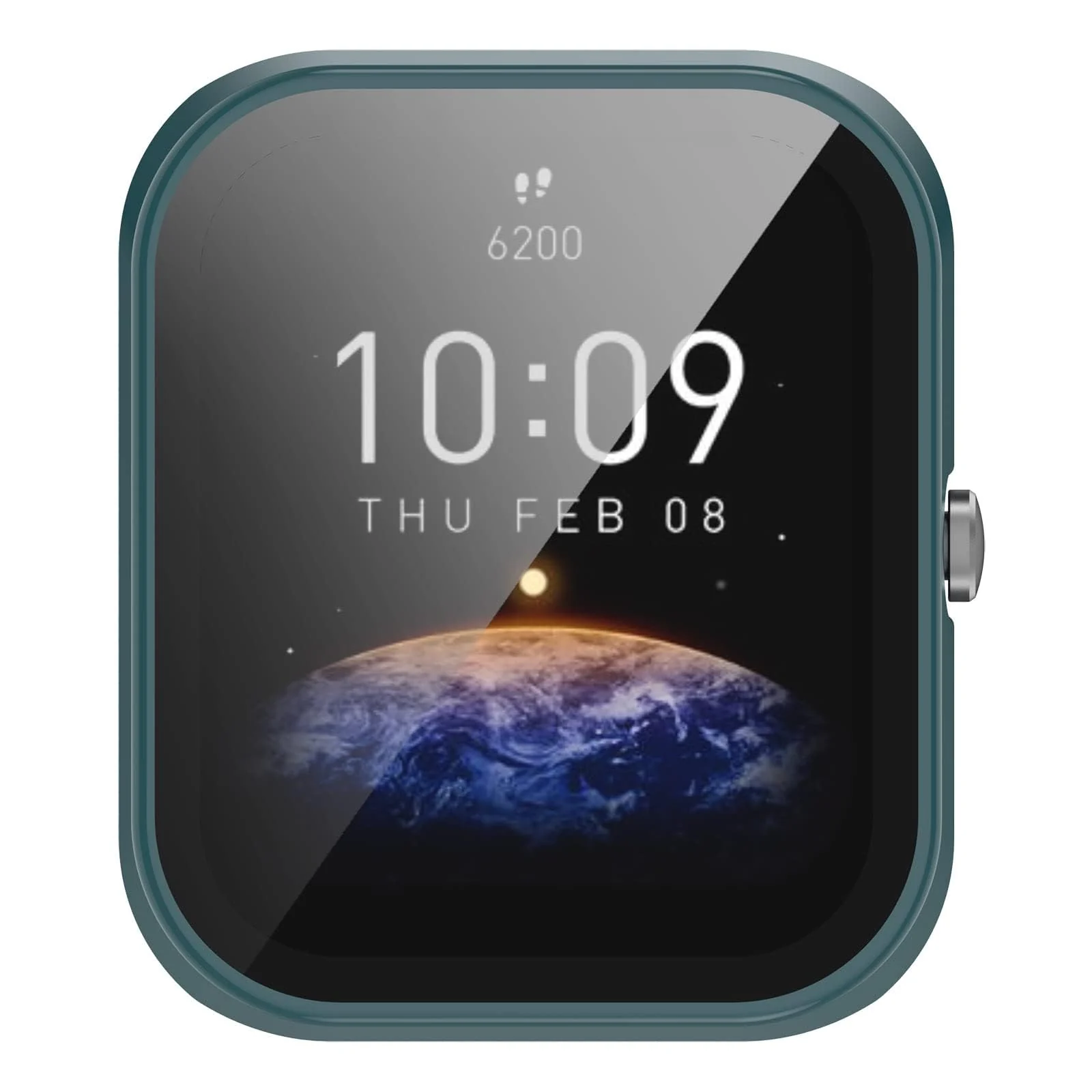 DL3 MOBILAK Full-Coverage Watch Case with Tempered Glass for Amazfit Bip 3 / Bip 3 Pro, Green