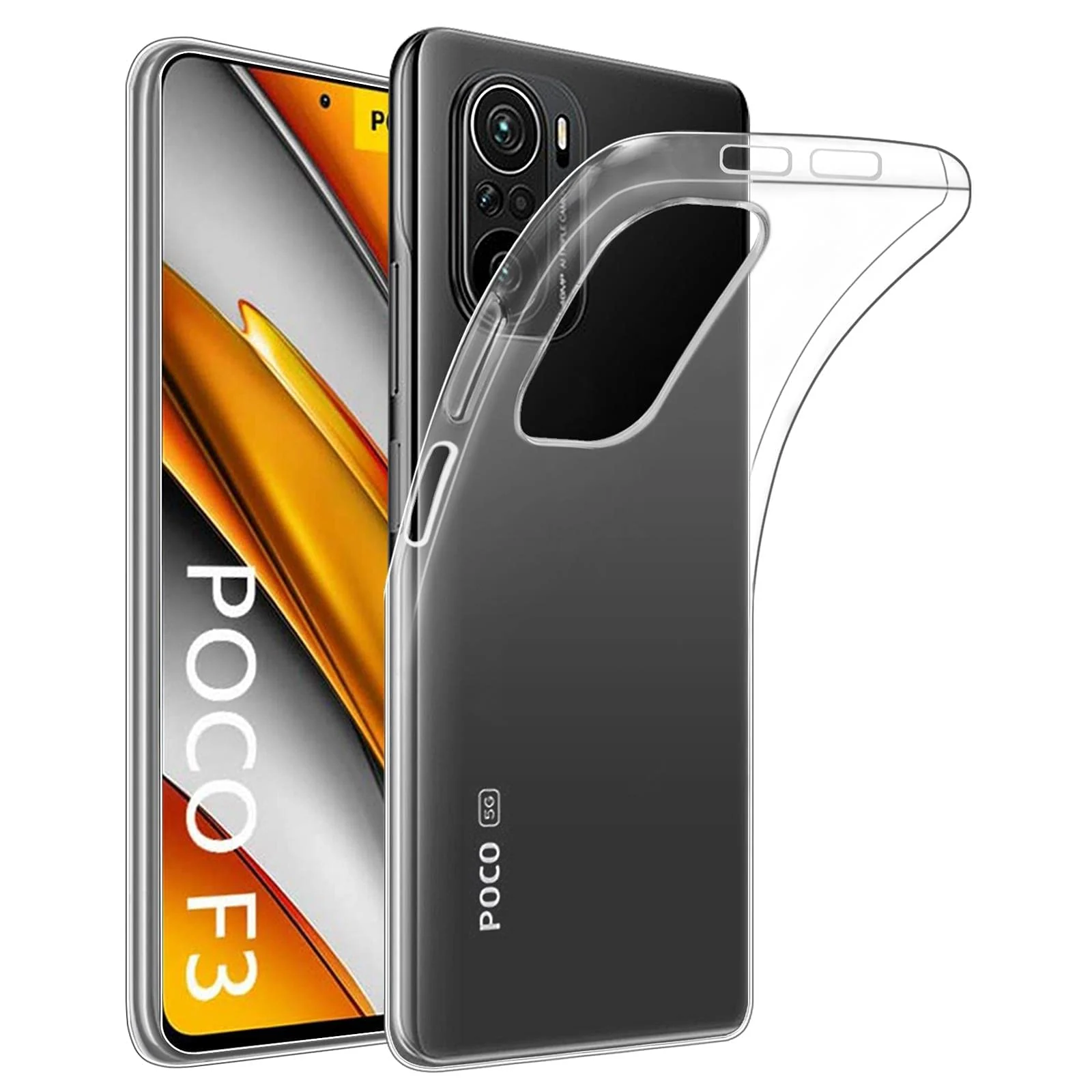 MOBIGON Crystal Clear Soft TPU Phone Case for Xiaomi POCO F3 / Redmi K40 Series / Mi 11i / Mi 11X Series, Clear