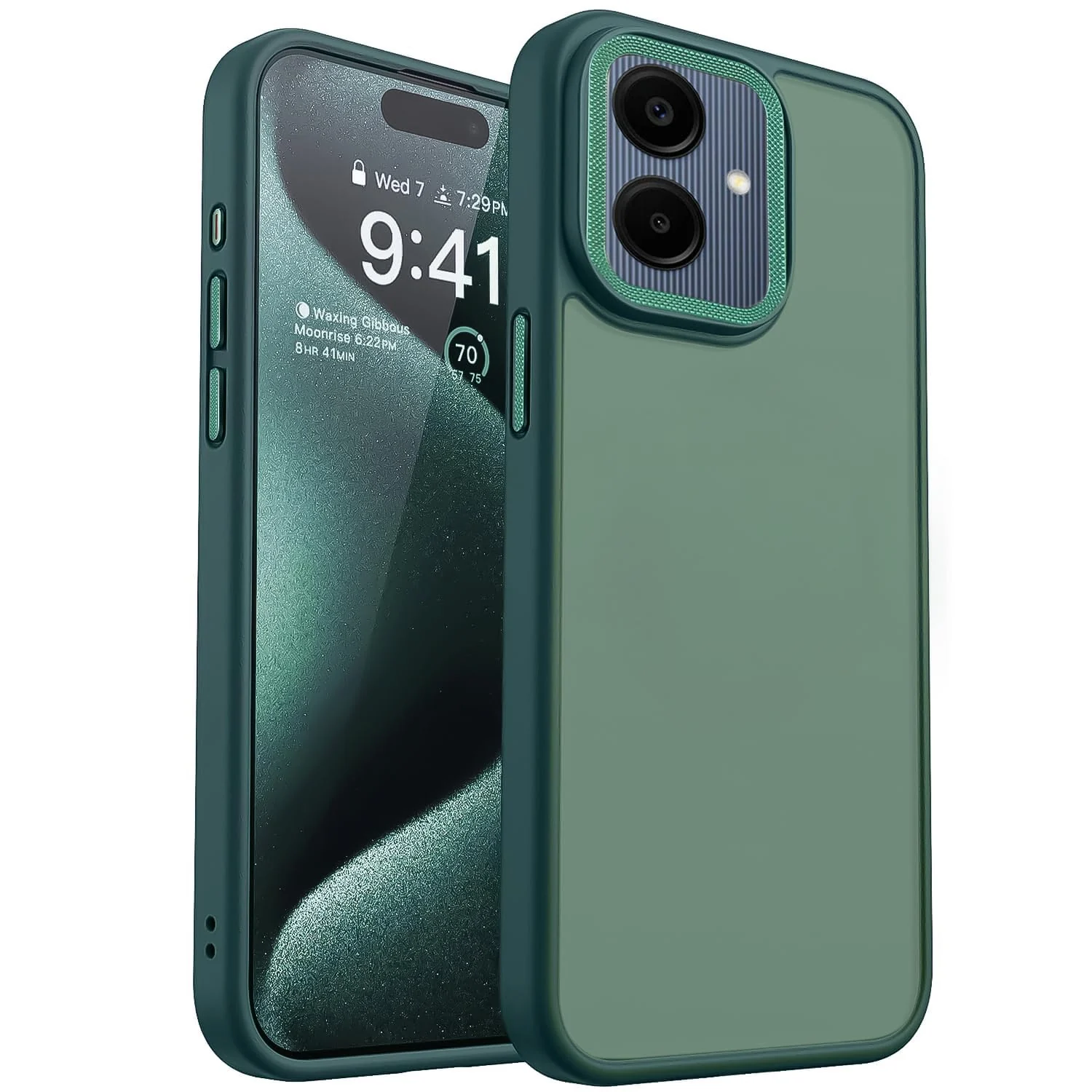 Dl3 Mobilak Case for Samsung Galaxy A06 Case Magnetic Translucent Matte Phone Cases Thin Slim Fit Shockproof Bumper Protective Cover for Women Men Girls (Black)