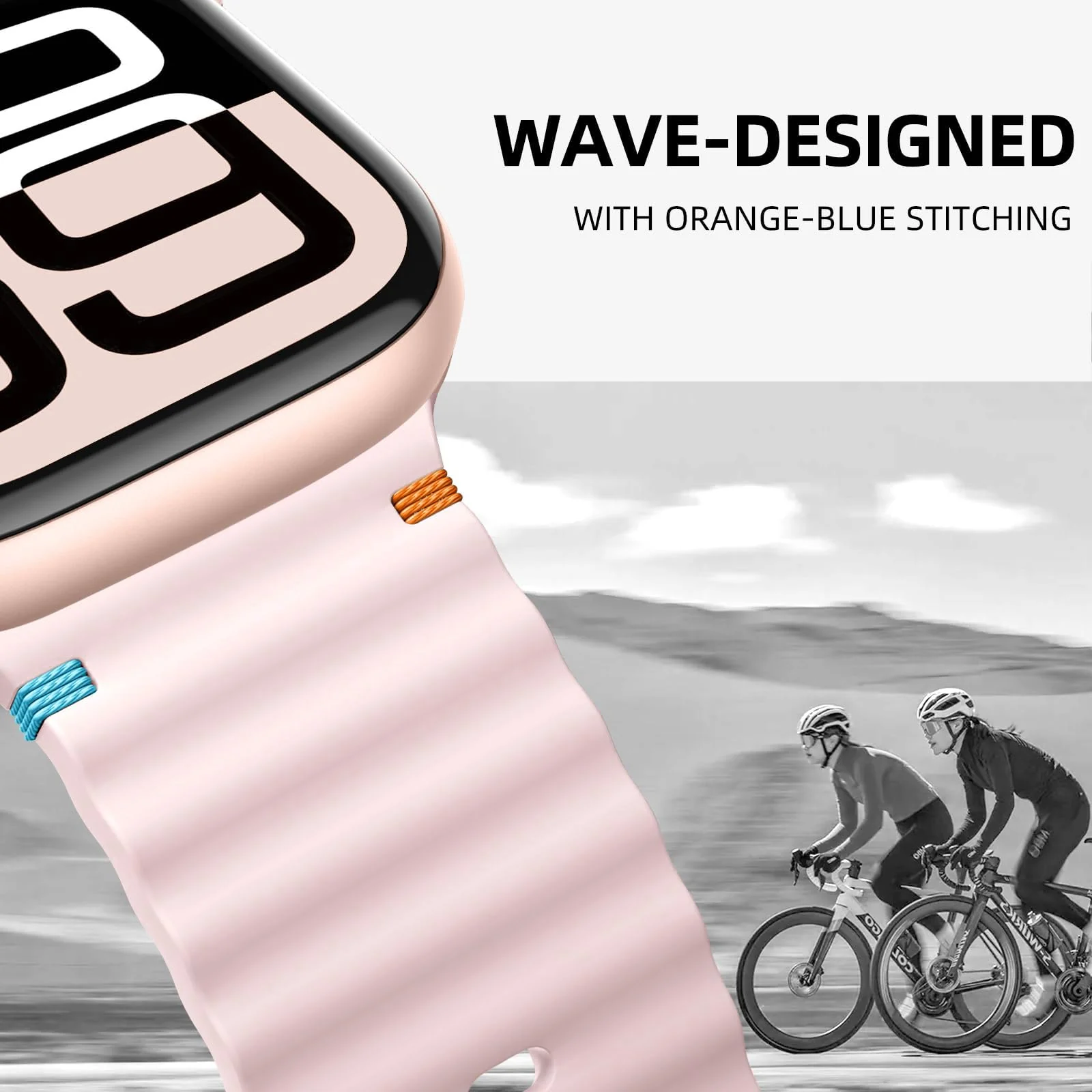 DL3 Mobilak Sport Strap for Apple Watch 49mm (Ultra 3/2/1) 46mm 45mm 44mm 42mm for Women Men, Soft Silicone Replacement Strap for iWatch Series 11/10/9/8/7/6/5/4/3/2/1/SE 3 2 1 - Pink