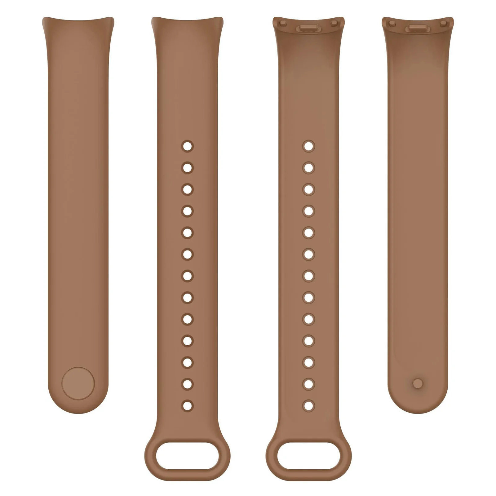 DL3 Mobilak Band Compatible with Xiaomi Mi Band 10/9/8 Replacement Strap, Silicone Skin-Friendly Wrist Strap Adjustable Sports Wristbands for Women Men Xiaomi Smart Band 8/9/10 - Brown