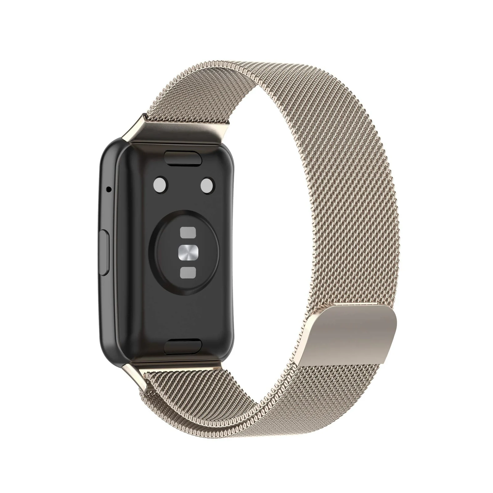 Dl3 Mobilak Bracelet Compatible with Huawei Watch Fit, Stainless Steel Replacement Straps, Mesh Metal Watch Strap, Magnetic Adjustable Replacement Strap Compatible with Huawei Watch Fit (Starlight)