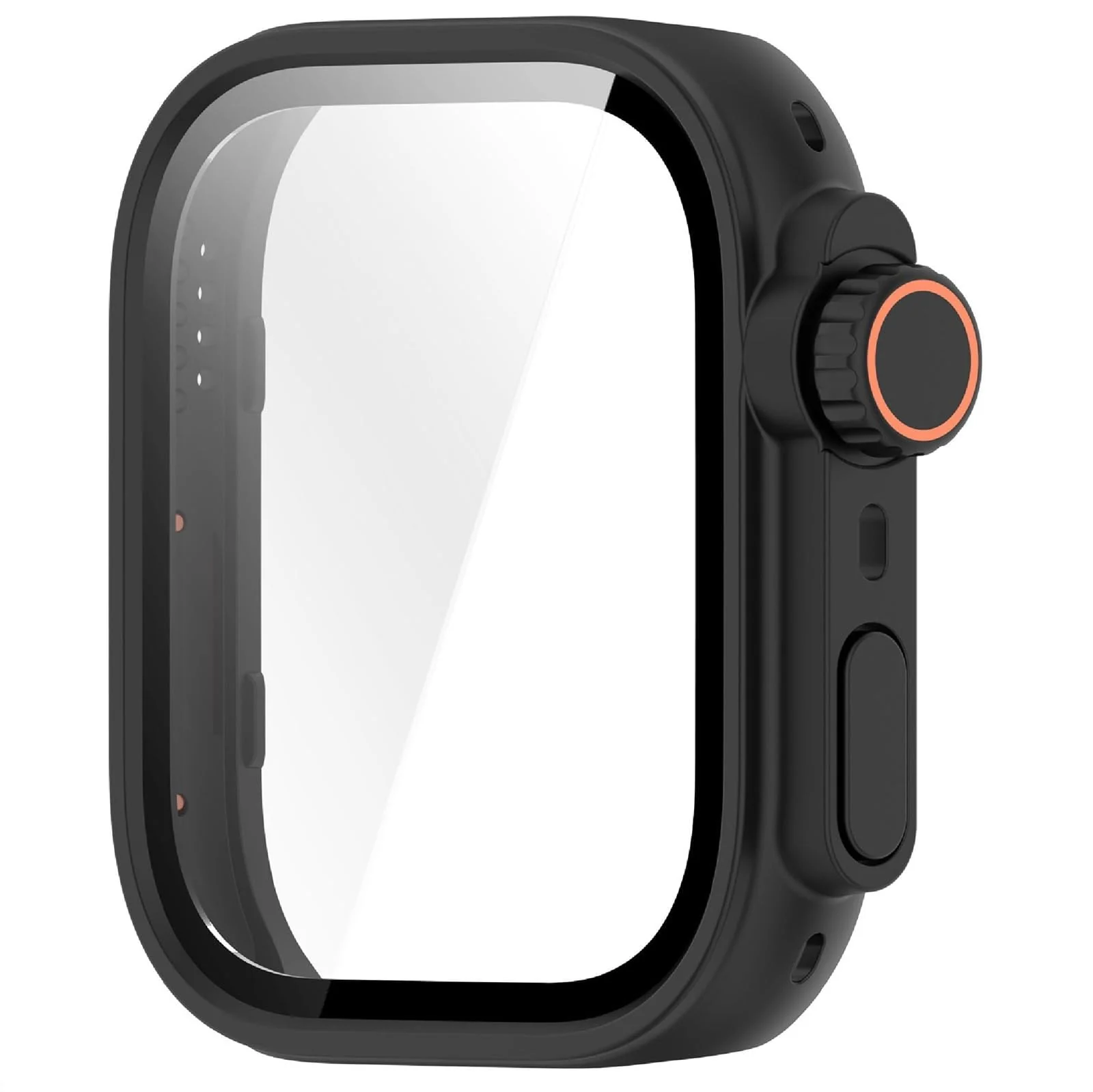 DL3 Mobilak for Huawei Watch Fit 4 Pro 2025 Case Screen Protector, [Looks Like iWatch Ultra Case] Built-in Tempered Glass Screen Unique Design Case Cover for Huawei Watch Fit4 Pro - Black