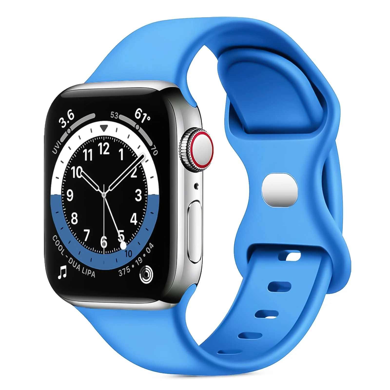 42MM/44MM/45MM/49MM — DL3 Mobilak Bands Compatible with Apple Watch Ultra 49mm 45mm 44mm 42mm 41mm 40mm 38mm, Replacement Soft Silicone Strap for iWatch Ultra 2 Series 9/8/7/6/5/4/3/2/1 SE (42MM/44MM/45MM/49MM)