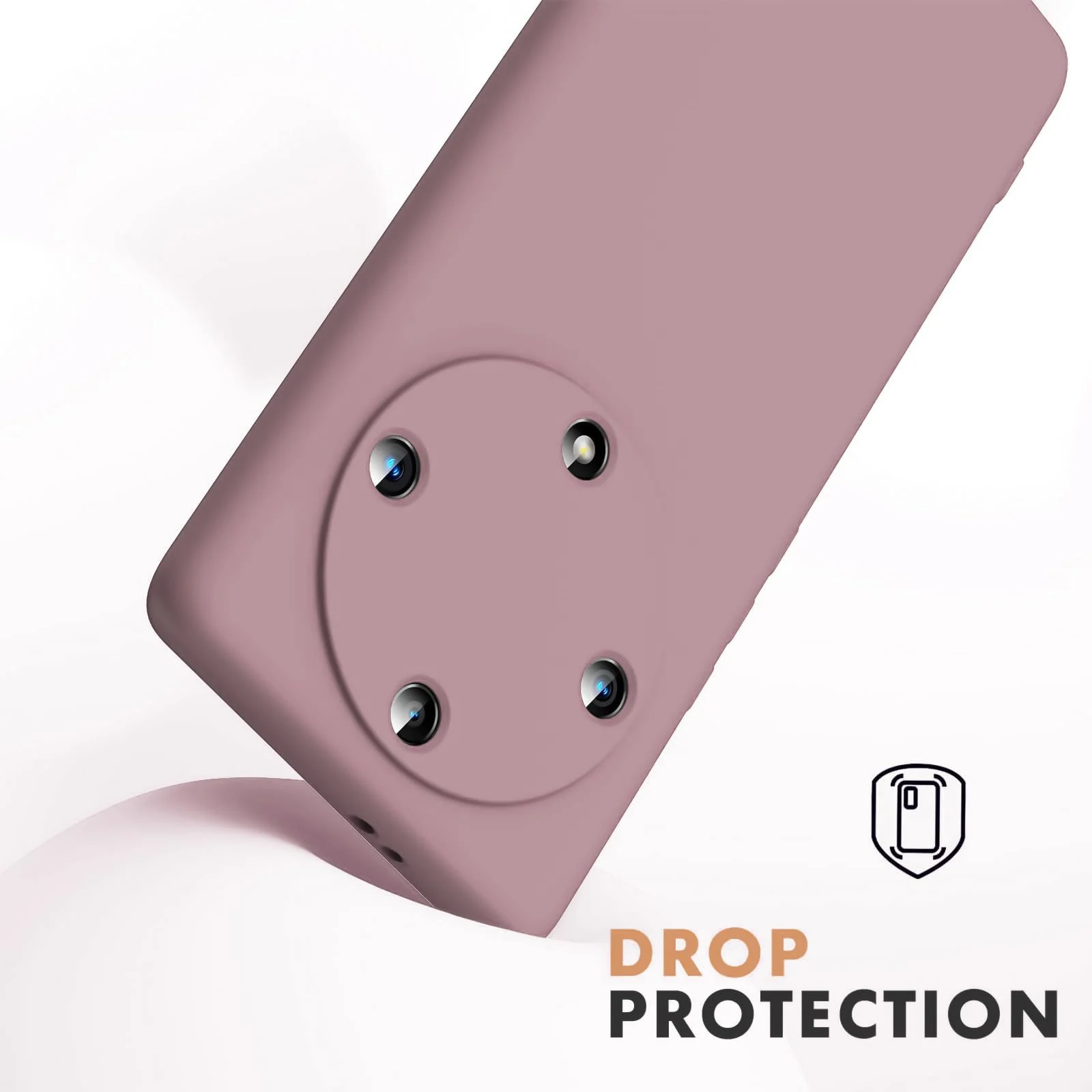 DL3 Mobilak Soft Silicone Protective Case for Honor X9a with Microfiber Lining and Shockproof Design - Cashmere