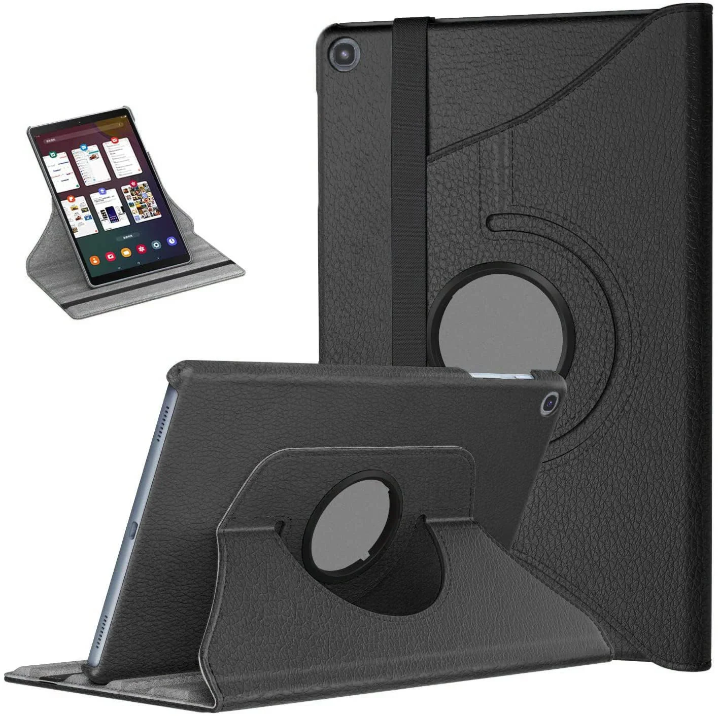 DL3 Mobilak Protective Cover for Samsung Galaxy Tab S6 Lite 2024/2022/2020 10.4 inch Tablet, 360° Rotatable Smart Stand, Leather Folio Flip Cover with Multi-Angle Viewing, Auto Wake Sleep