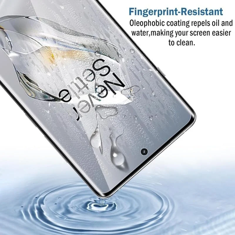 DL3 Mobilak Full Glass Screen Protector For OnePlus 12 5GTempered Glass Full Glue Cover Screen Protector For Fingerprint Unlock Screen Glass Film - Clear