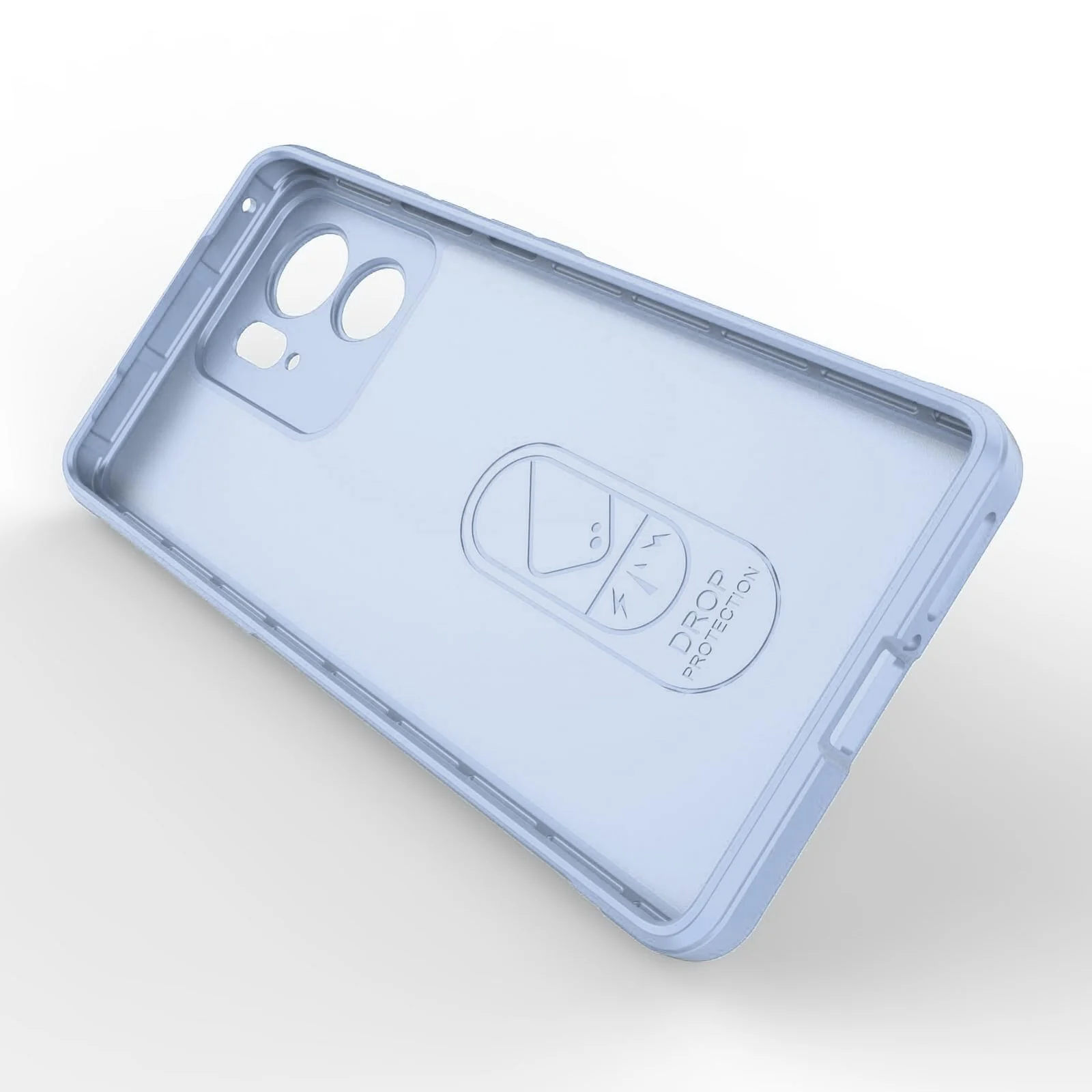 DL3 Mobilak Rugged Protective Case for Motorola Edge 40 5G, Camera protection, Shock-absorbing protection, Non-slip grip - Baby Blue