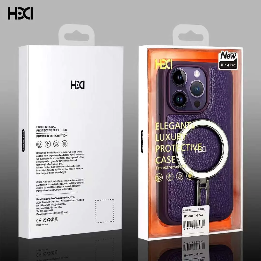 DL3 Mobilak Case Magnetic For Apple iPhone 11 Pro Max (6.5 Inch) [Compatible with MagSafe] with Stand, [Military Grade Drop Protection] Shockproof Leather Back Slim Protective Phone Case - Purple