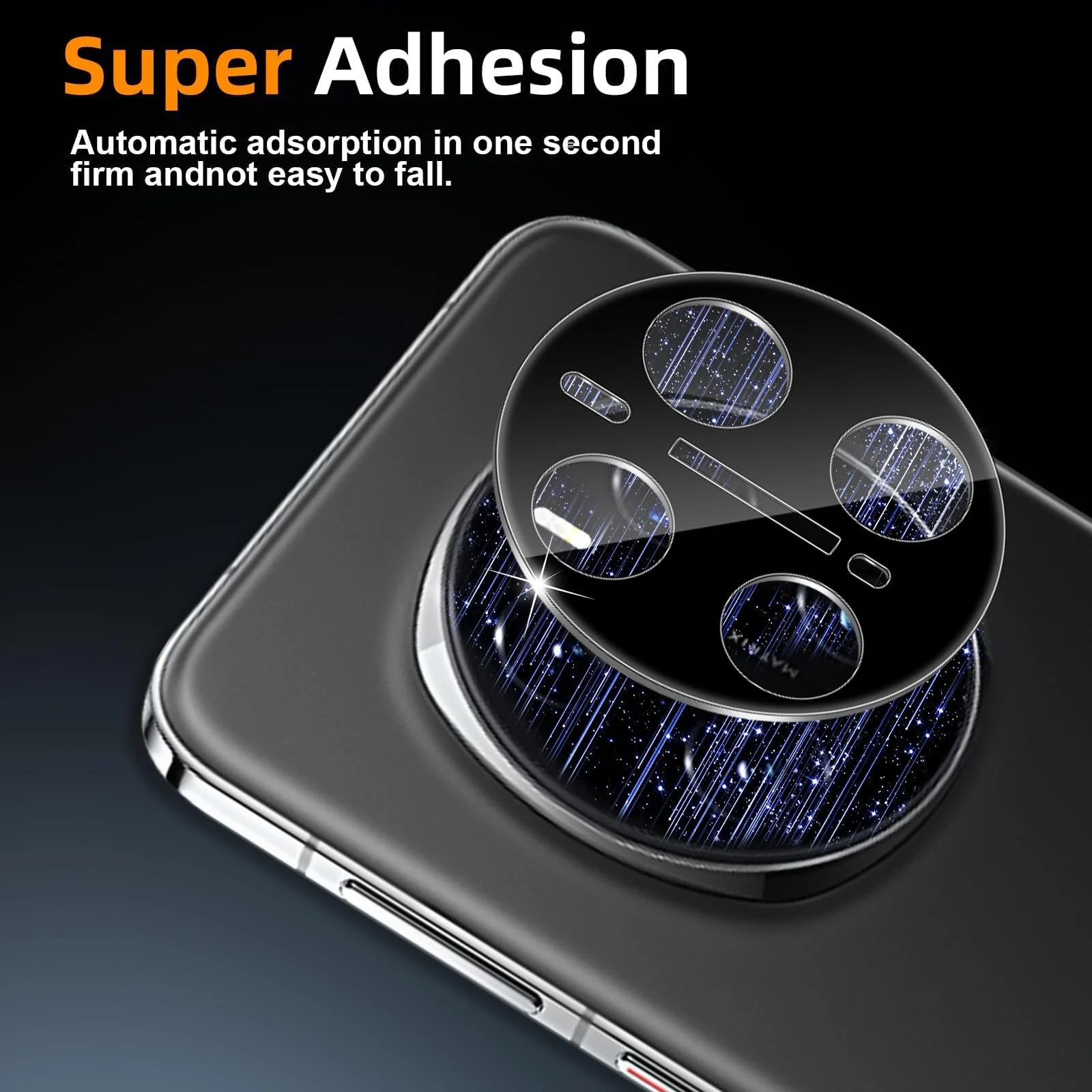 DL3 Mobilak Honor Magic7 Pro 5G / Honor Magic 7 Pro Camera Lens Protector Tempered Glass Screen Protector HD [Full Coverage][Anti-Scratch] Drop Protection Ultra Clear/Thin Lens Protector Case - Black