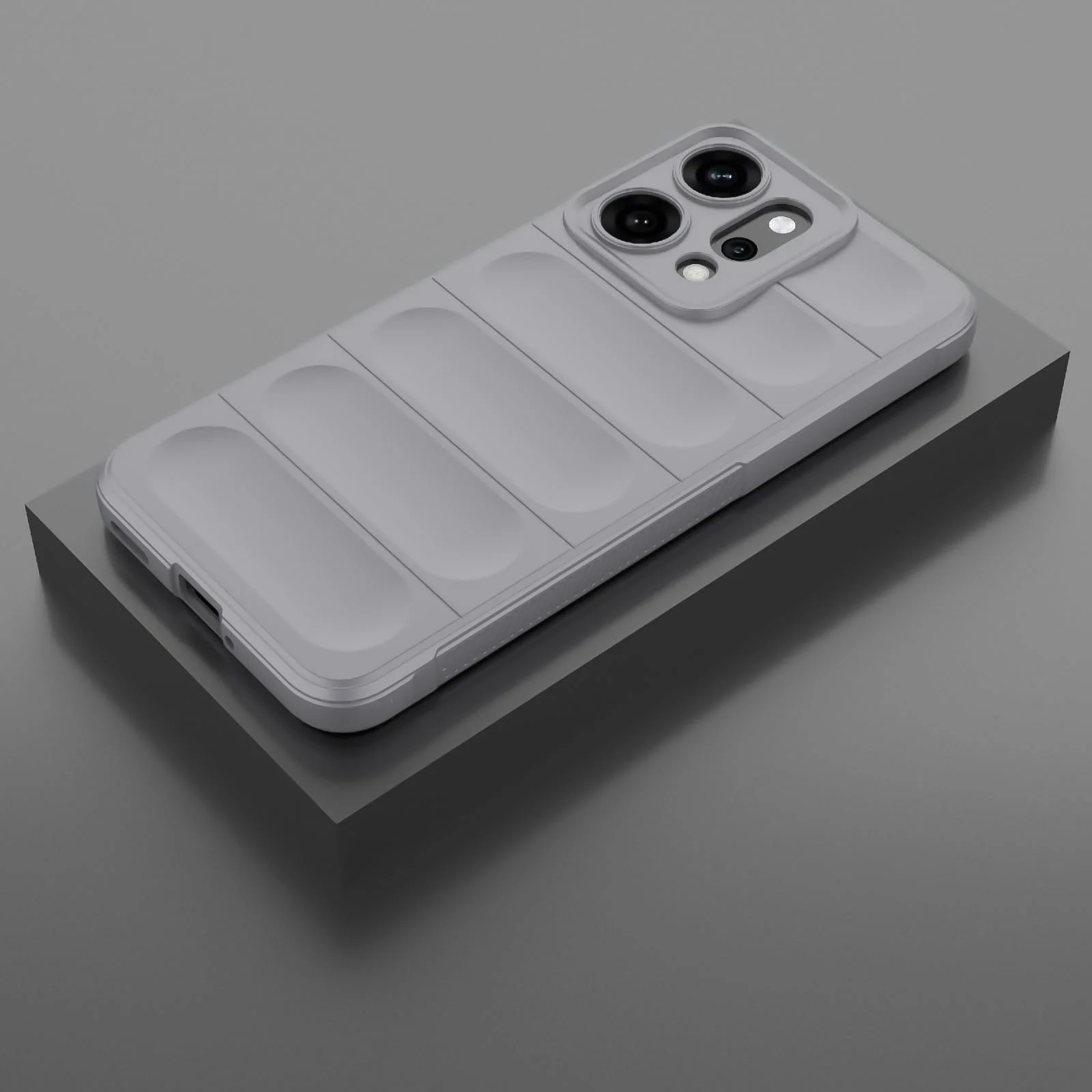 DL3 Mobilak Rugged Protective Case for OPPO Reno 14 5G (OPPO Reno14), Camera protection, Shock-absorbing protection, Non-slip grip - Gray