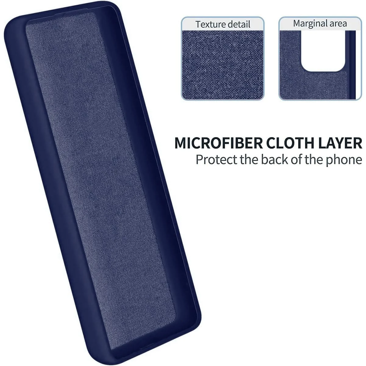 DL3 Mobilak Soft Silicone Protective Case for Honor 90 with Microfiber Lining and Shockproof Design - Blue 1