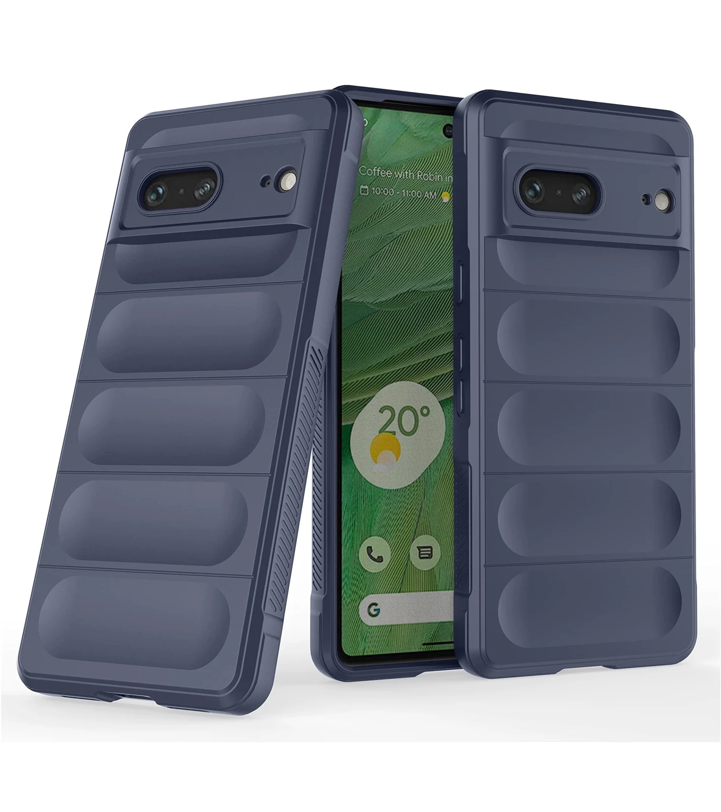 DL3 Mobilak Flexible Silicone and TPU Protective Case with Camera Protection for Google Pixel 7 - Blue