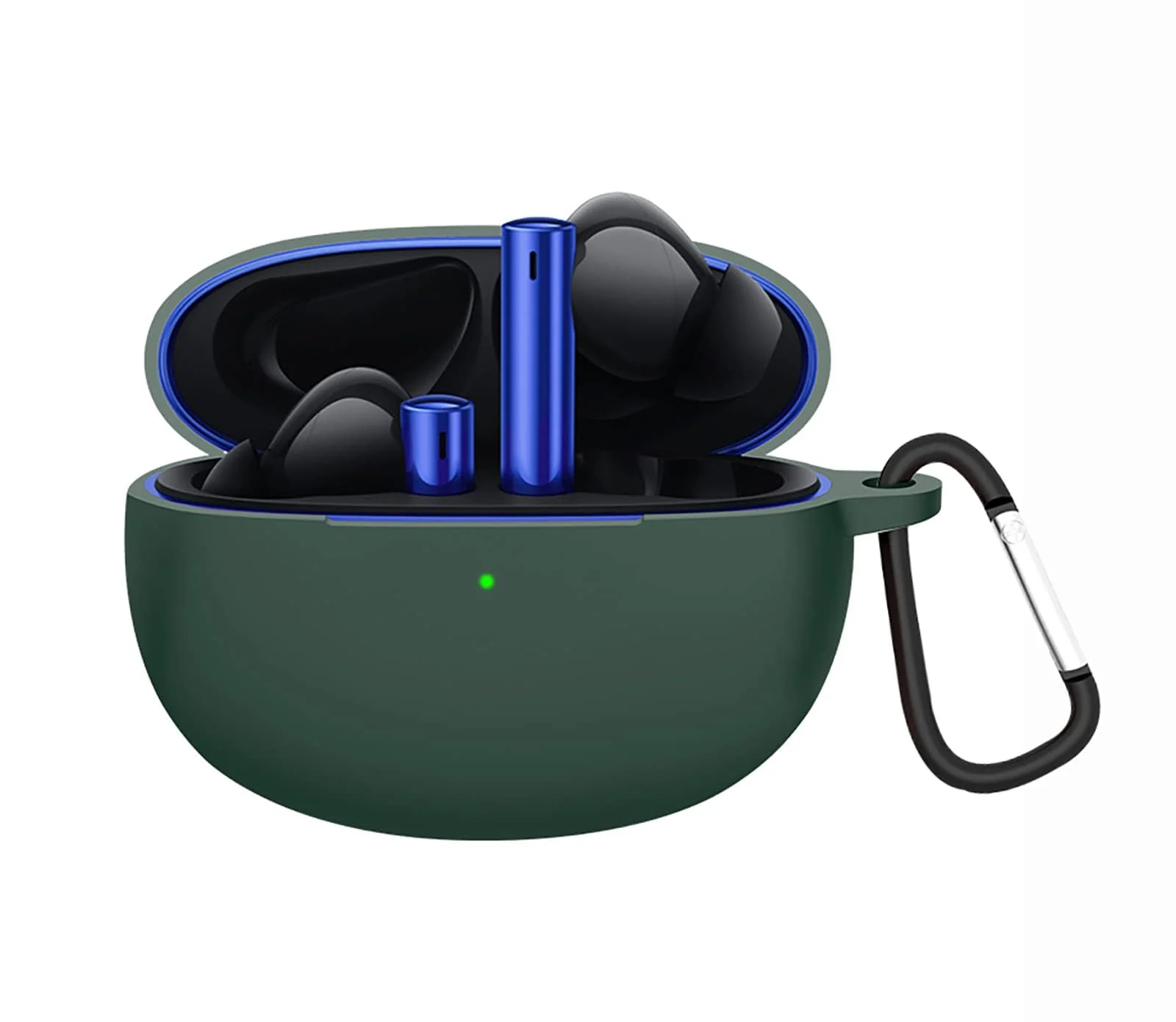 DL3 Mobilak Silicone Case Compatible with realme Buds Air 3 Earbuds, Soft Silicone Protective Case Cover, Shockproof Sleeve with Carabiner