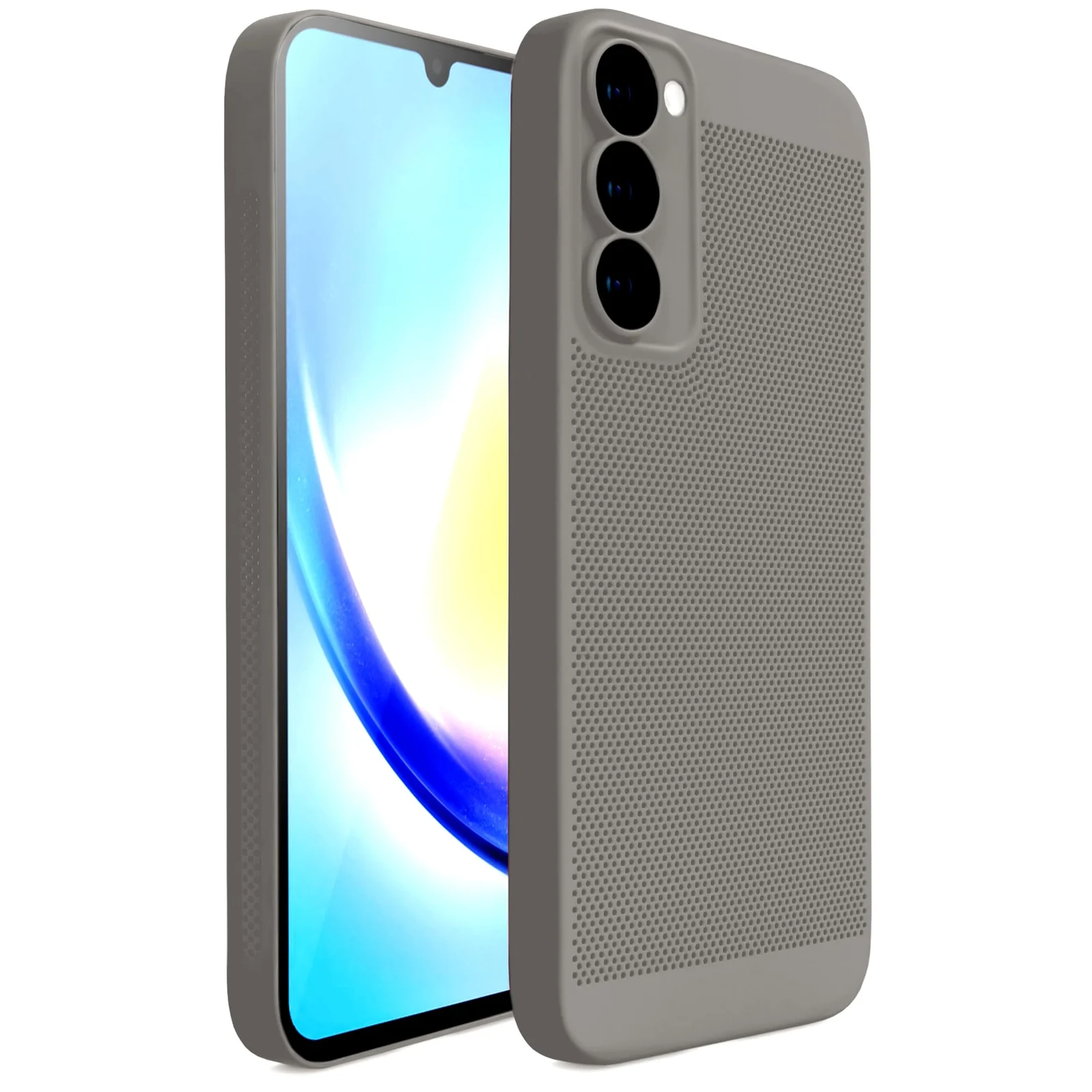 DL3 Mobilak Heat-Dissipation Hard PC Case with Built-In Camera Lens Protector for Samsung Galaxy S20 FE - Titanium Gray