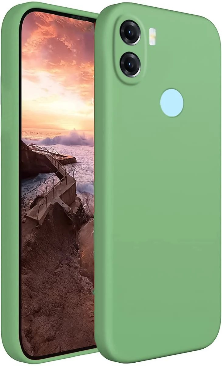 Dl3 Mobilak Xiaomi Redmi A1+ A1 Plus Case,Soft Flexible Silicone Gel Rubber Bumper Cover,Slim Fit Full Body Shockproof Protective Phone Case (Red)