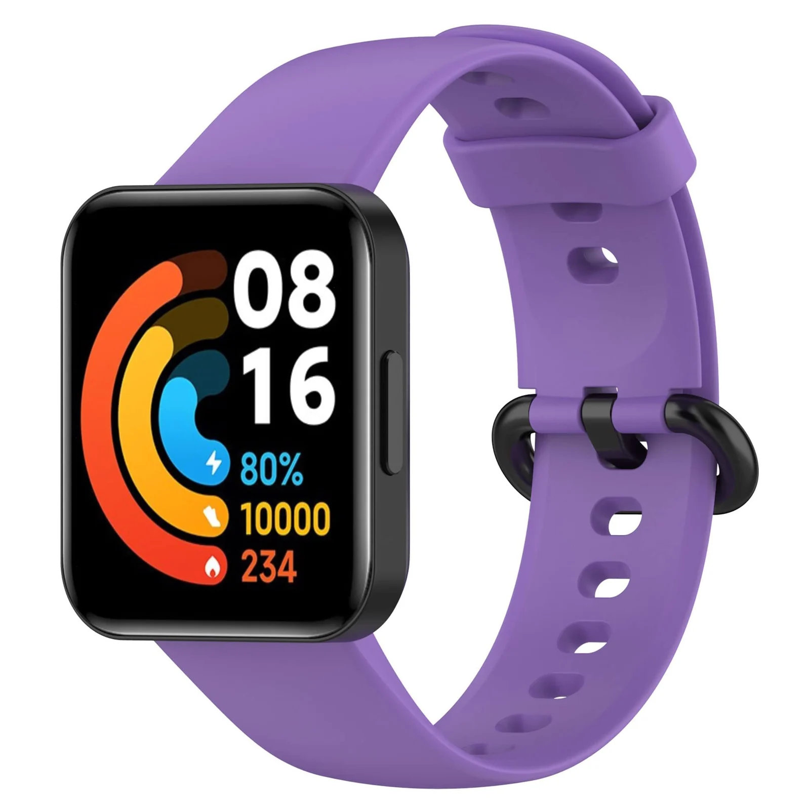 DL3 Mobilak Strap Compatible with Xiaomi Redmi Watch 2 Lite/Poco Watch/Redmi Watch 2 / Horloge 2 Soft Replacement Sport Silicone Strap - Black