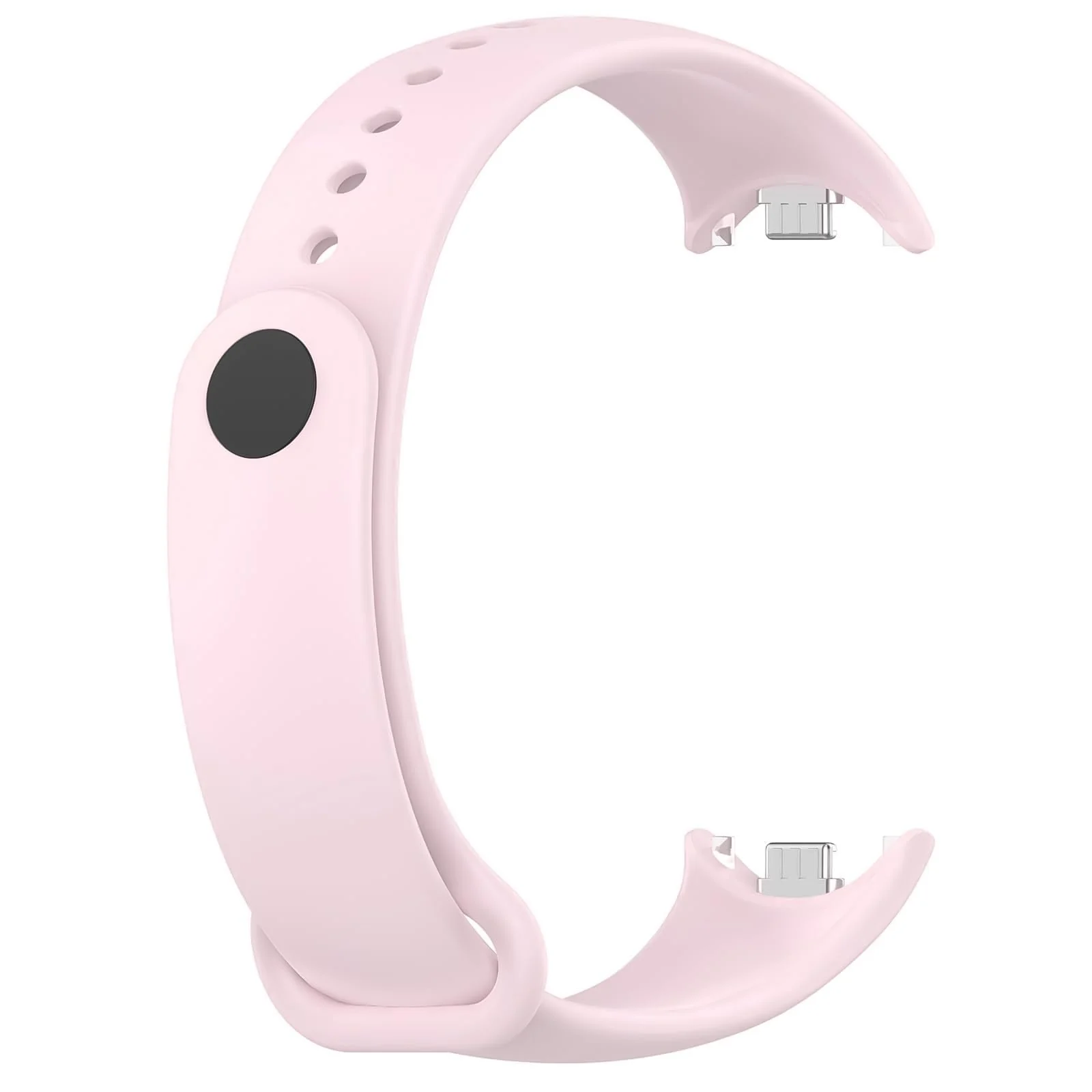 DL3 Mobilak Band Compatible with Xiaomi Mi Band 10/9/8 Replacement Strap, Silicone Skin-Friendly Wrist Strap Adjustable Sports Wristbands for Women Men Xiaomi Smart Band 8/9/10 - Light Pink
