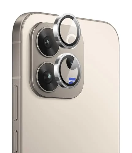 DL3 Mobilak Camera Lens Protector for vivo V70 5G/vivo V70 Elite 5G Accessories, 9H Tempered Glass Metal Individual Ring Camera Cover Screen Protector, Case Friendly, Anti Scratch - Silver