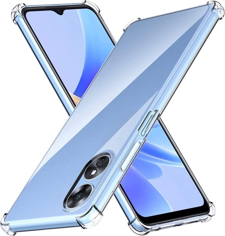 DL3 Mobilak Clear TPU Case for OPPO A78 4G, Camera protection, Shock-absorbing protection, Non-slip grip - Clear