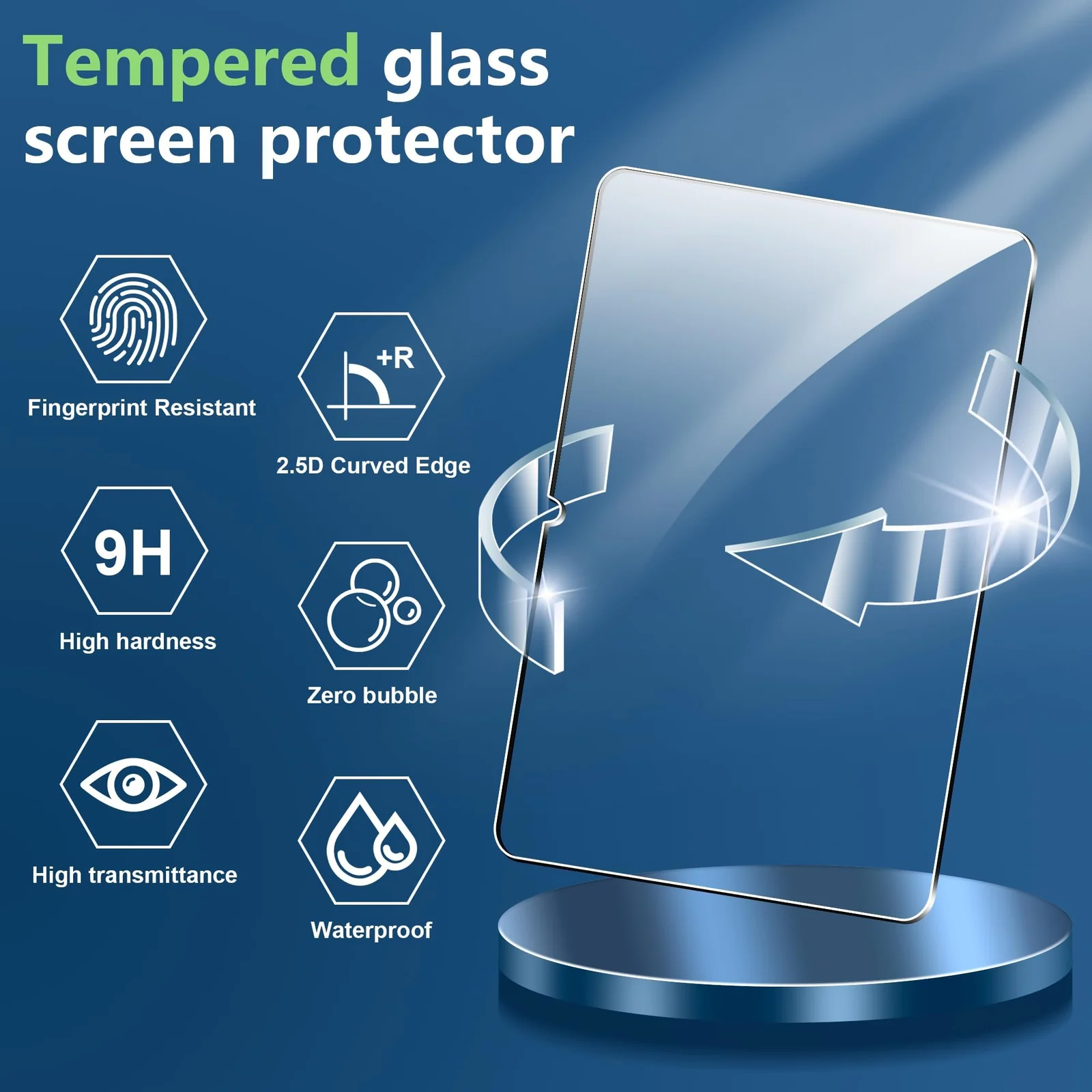 DL3 Mobilak Screen Protector For Honor MagicPad 2 / Honor Magic Pad 2 12.3 Inches Tempered Glass Film [HD Crystal ] [Easy Installation] [Scratch Resistant] [9H Hardness] - Clear