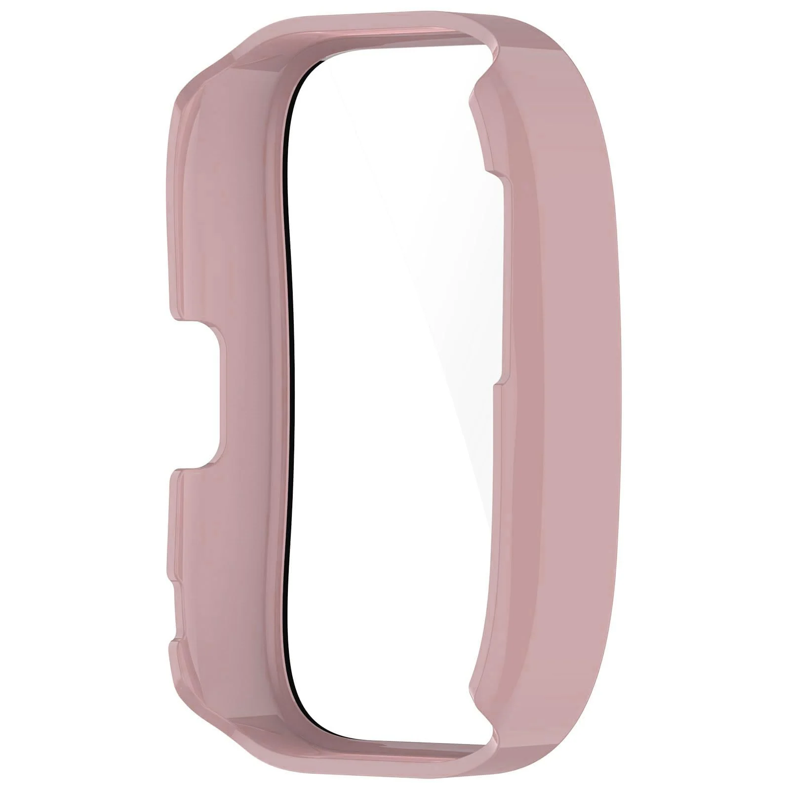DL3 Mobilak Case with Screen Protector for Amazfit Bip 5, Bumper Full Coverage Hard PC Overall Protective Cover, Built-in Tempered Glass Film High Sensitivity For Amazfit Bip 5 (A2215) - Pink