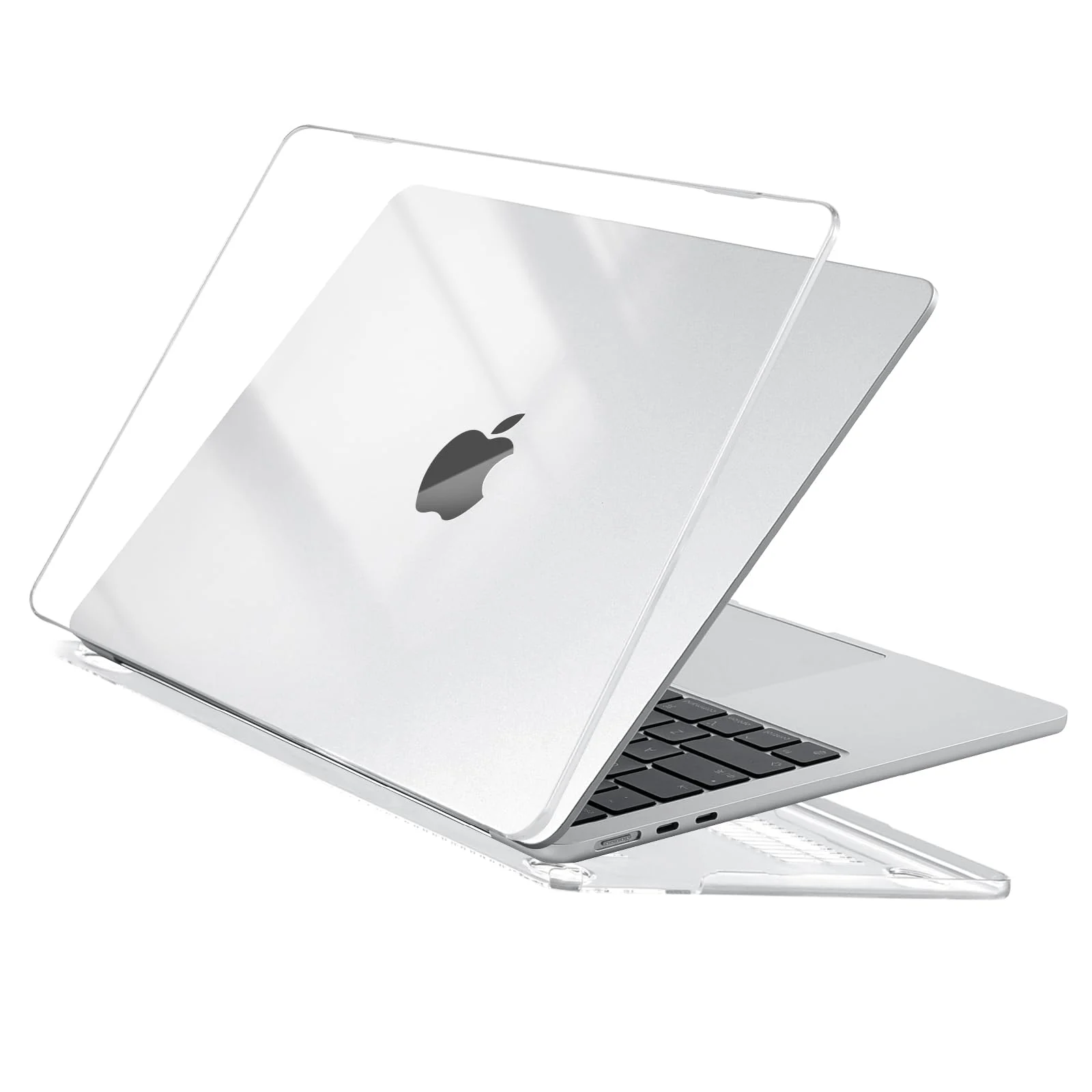 DL3 Mobilak Compatible with MacBook Pro 15 Case 2019 2018 2017 2016 Release A1990 A1707 with Touch Bar and Touch ID, Plastic Hard Case Shell Cover - Clear