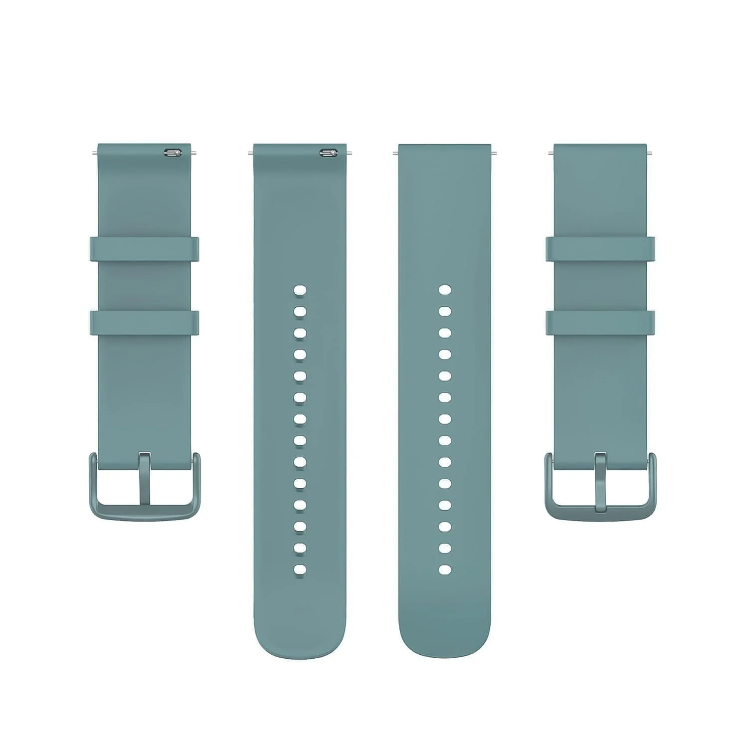 DL3 Mobilak Silicone Buckle Band 22MM Strap For Xiaomi Redmi Watch 5 Active/5 Lite/Samsung Galaxy Watch 3 45mm/Watch 46mm/Gear S3/Huawei watch GT5 GT4 GT3 GT2 GT 46MM/GT2E/GT3 Pro GT 5 Pro - Pine Green