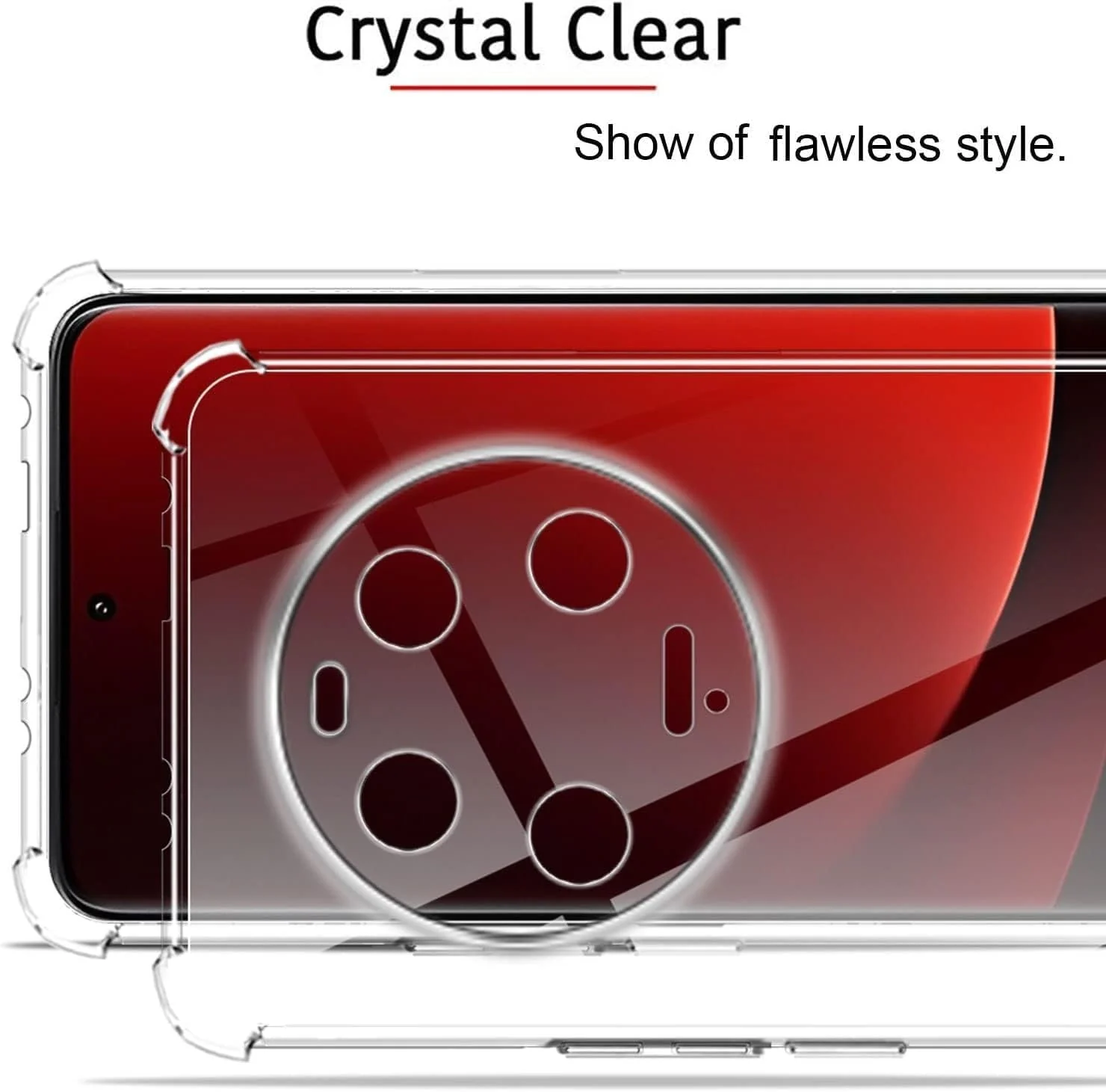 DL3 Mobilak Clear TPU Protective Case for Xiaomi Mi 13 Ultra with Camera Protection and Shockproof Design - Clear