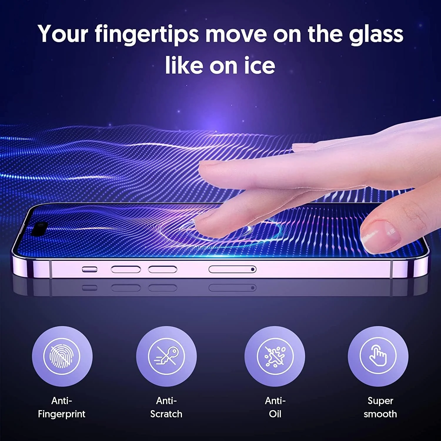 DL3 Mobilak for iPhone 16 Plus 6.7-Inch Tempered Glass Screen Protector, 9H Hardness Anti-Scratch Tempered Glass flim, Case Friendly, Anti-Scratch For iPhone 16 Plus - Clear
