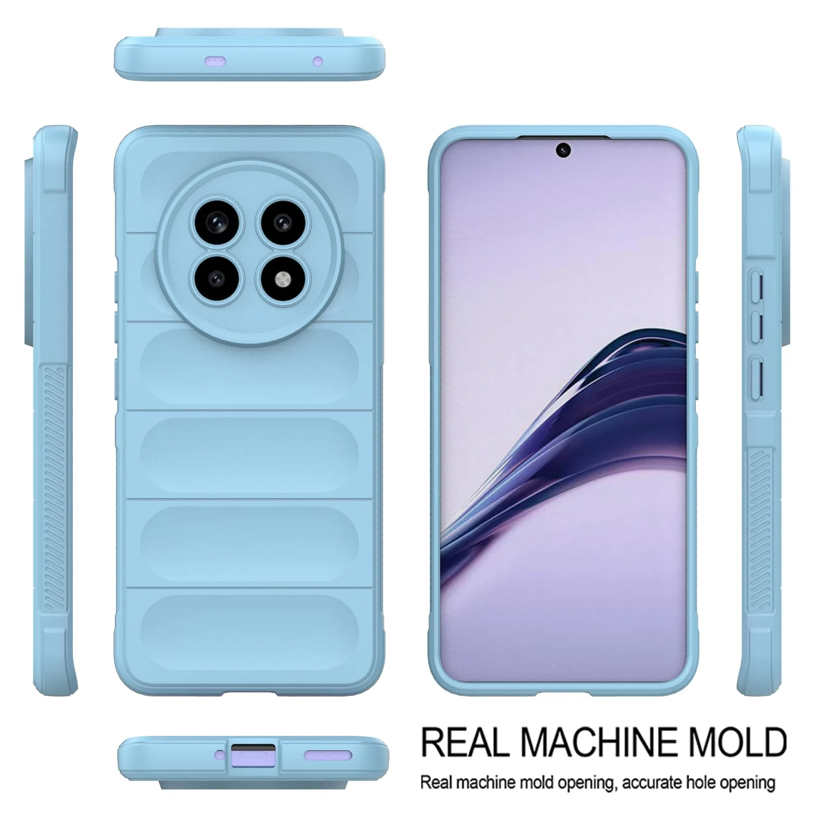 DL3 Mobilak Flexible Silicone and TPU Protective Case with Camera Protection for realme 13 Pro / realme 13 Pro Plus 5G - Baby Blue