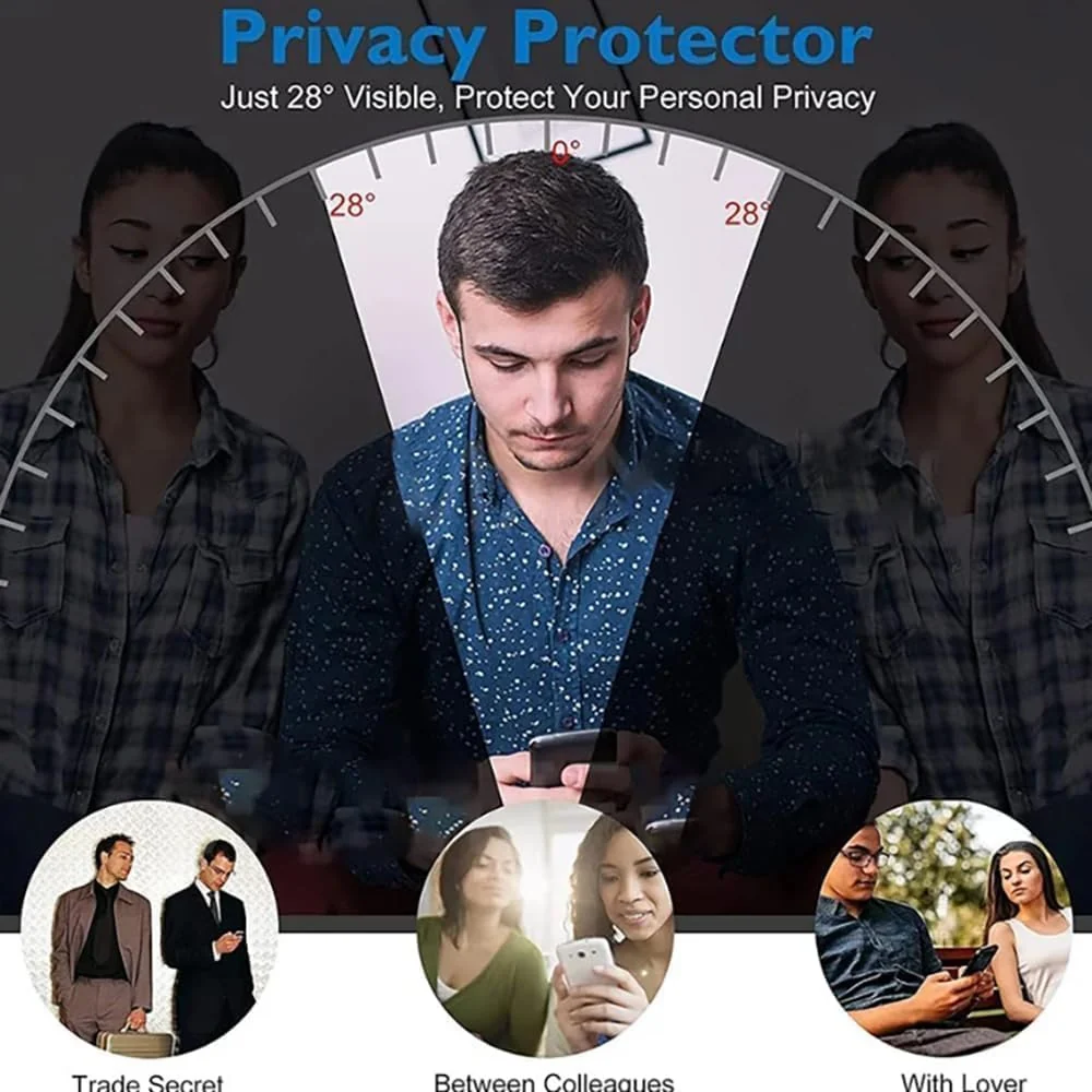 DL3 Mobilak Screen Protector for Honor X9b UV Glass Fingerprint Reader Support 3D Curved Anti-Spy Tempered Glass Screen Protector - Privacy