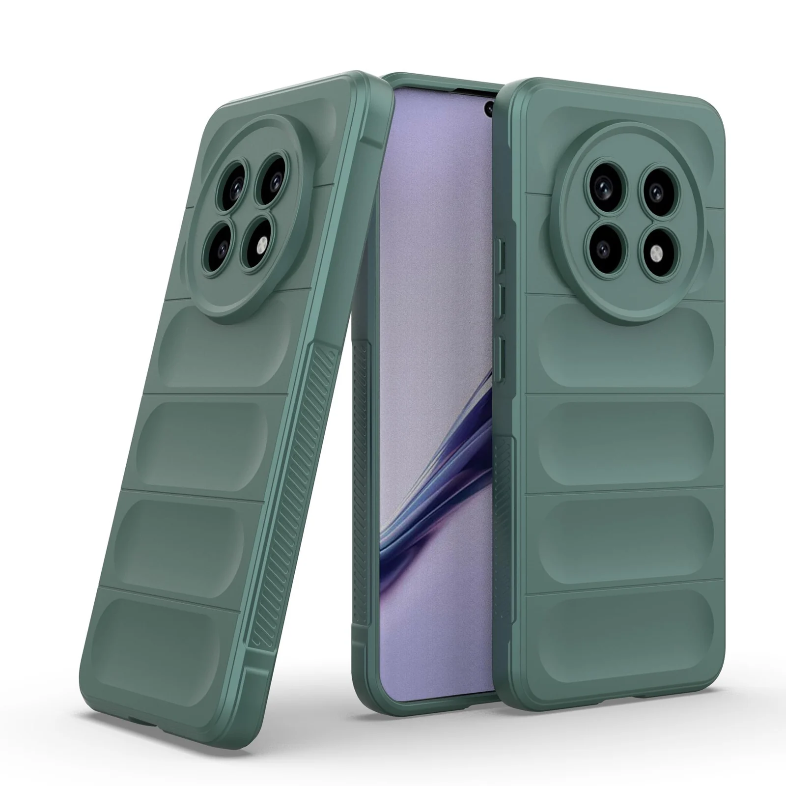 DL3 Mobilak Flexible Silicone and TPU Protective Case with Camera Protection for realme 13 Pro / realme 13 Pro Plus 5G - Green