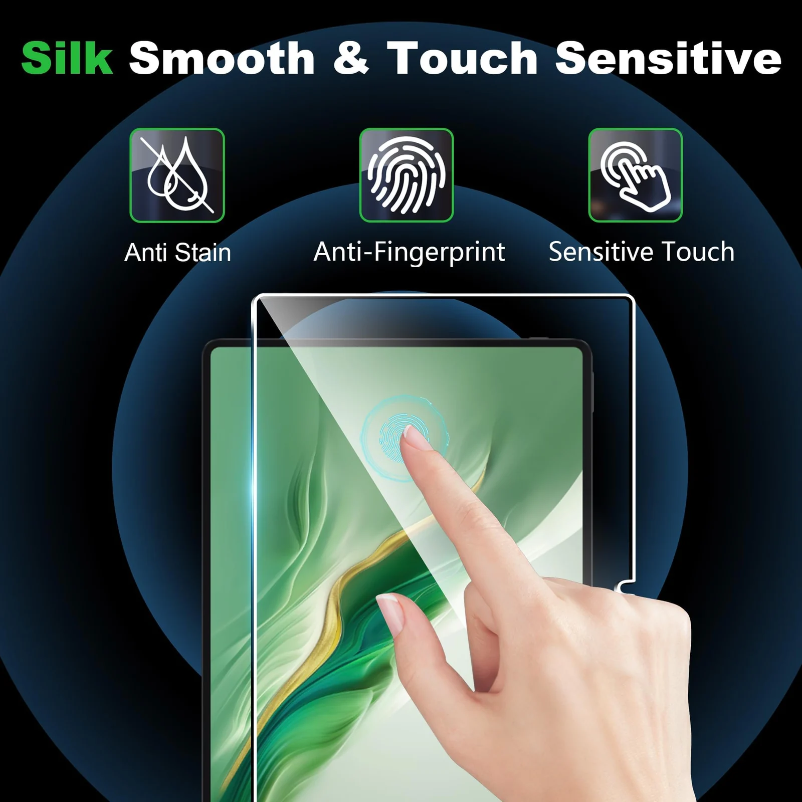 DL3 Mobilak Screen Protector For Honor MagicPad 2 / Honor Magic Pad 2 12.3 Inches Tempered Glass Film [HD Crystal ] [Easy Installation] [Scratch Resistant] [9H Hardness] - Clear