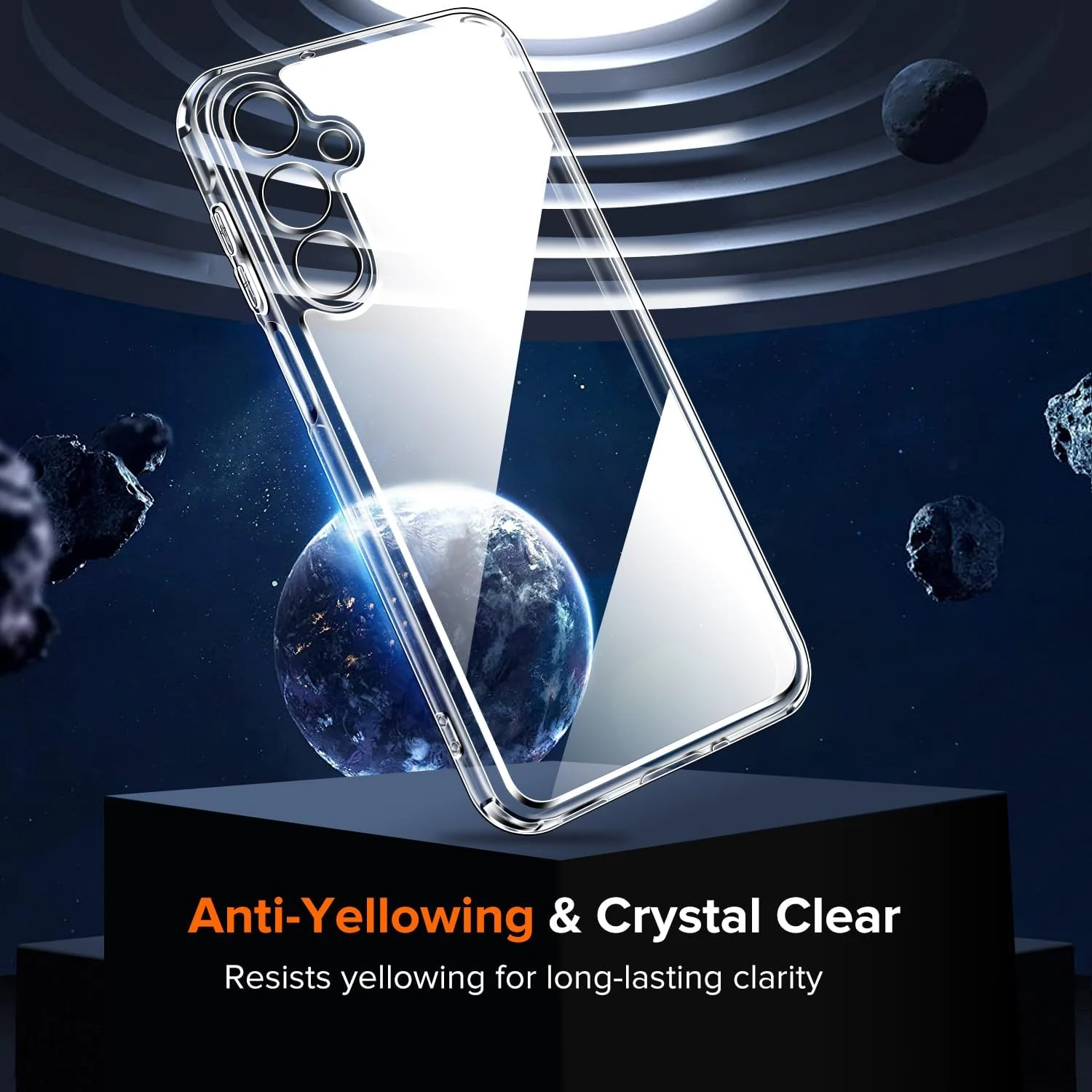 DL3 Mobilak Case Compatible with Samsung Galaxy A16 4G / A16 5G, Case Crystal Soft TPU Gel Case Flexible Silicone Anti-Scratch Camera Protection TPU Cover - Clear
