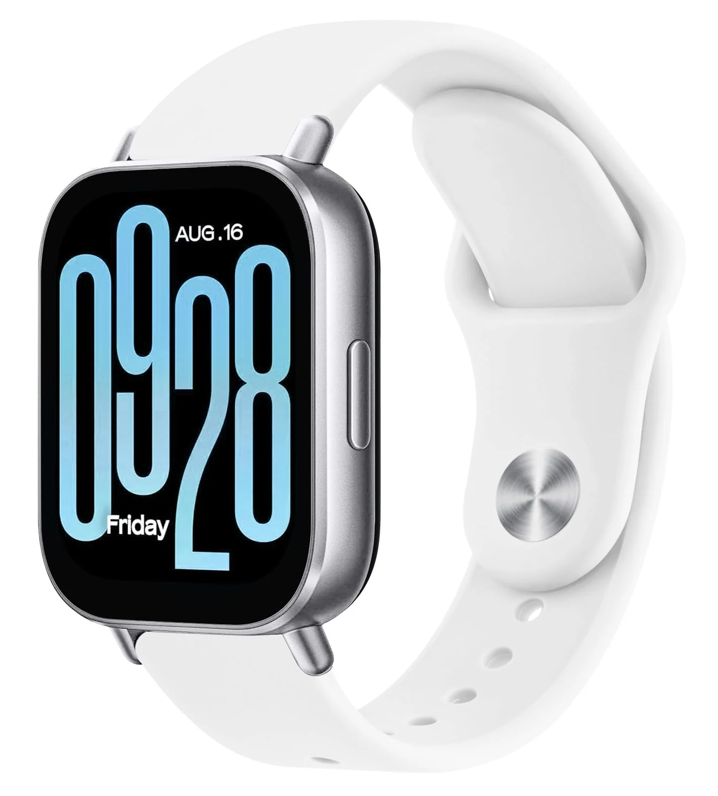 DL3 Mobilak Straps Compatible with Xiaomi Redmi Watch 5 Active/Redmi Watch 5 Lite Bracelets for Men Women, 22mm Soft Silicone Strap, Waterproof Adjustable Band Sports Replacement - White