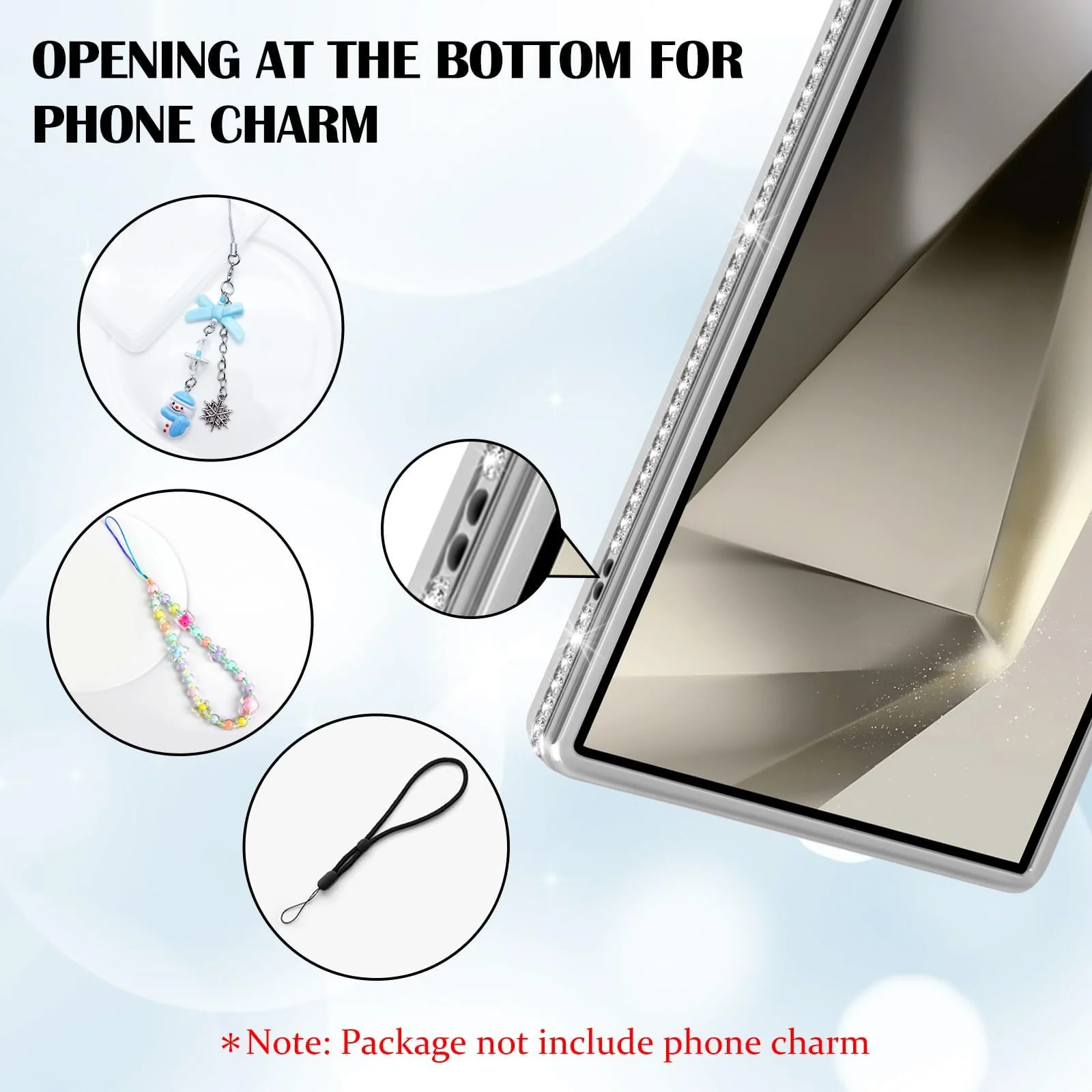 DL3 Mobilak MagSafe-Compatible Magnetic Case for Samsung Galaxy S23 Ultra with Camera Protection and Magnetic Car-Mount Support - Silver