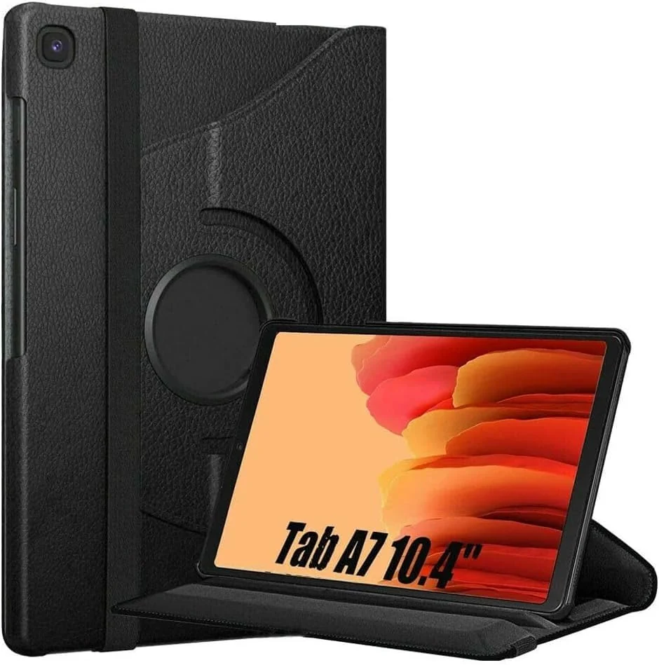 DL3 Mobilak Protective Cover for Samsung Galaxy Tab A 2019 10.1 Inch (SM-T510 SM-T515), 360° Rotatable Smart Stand, Leather Folio Flip Cover with Multi-Angle Viewing, Auto Wake Sleep - Black