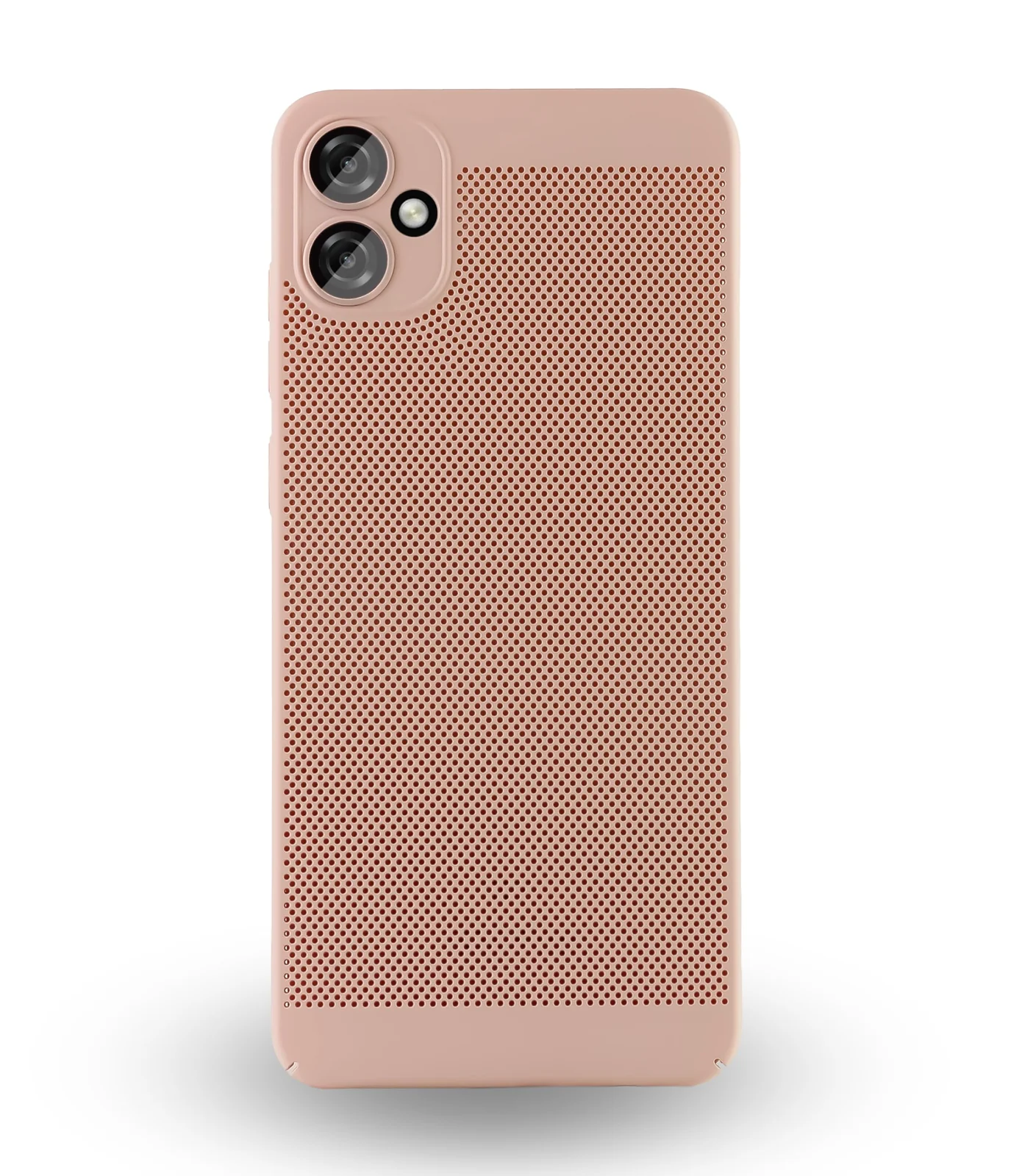 Dl3 Mobilak Case For Samsung Galaxy A05 Heat Dissipation Case with Built-in Camera Lens Protector Slim Fit Breathable Cooling Anti-Fingerprint Hard PC Back Shockproof Cover - Black