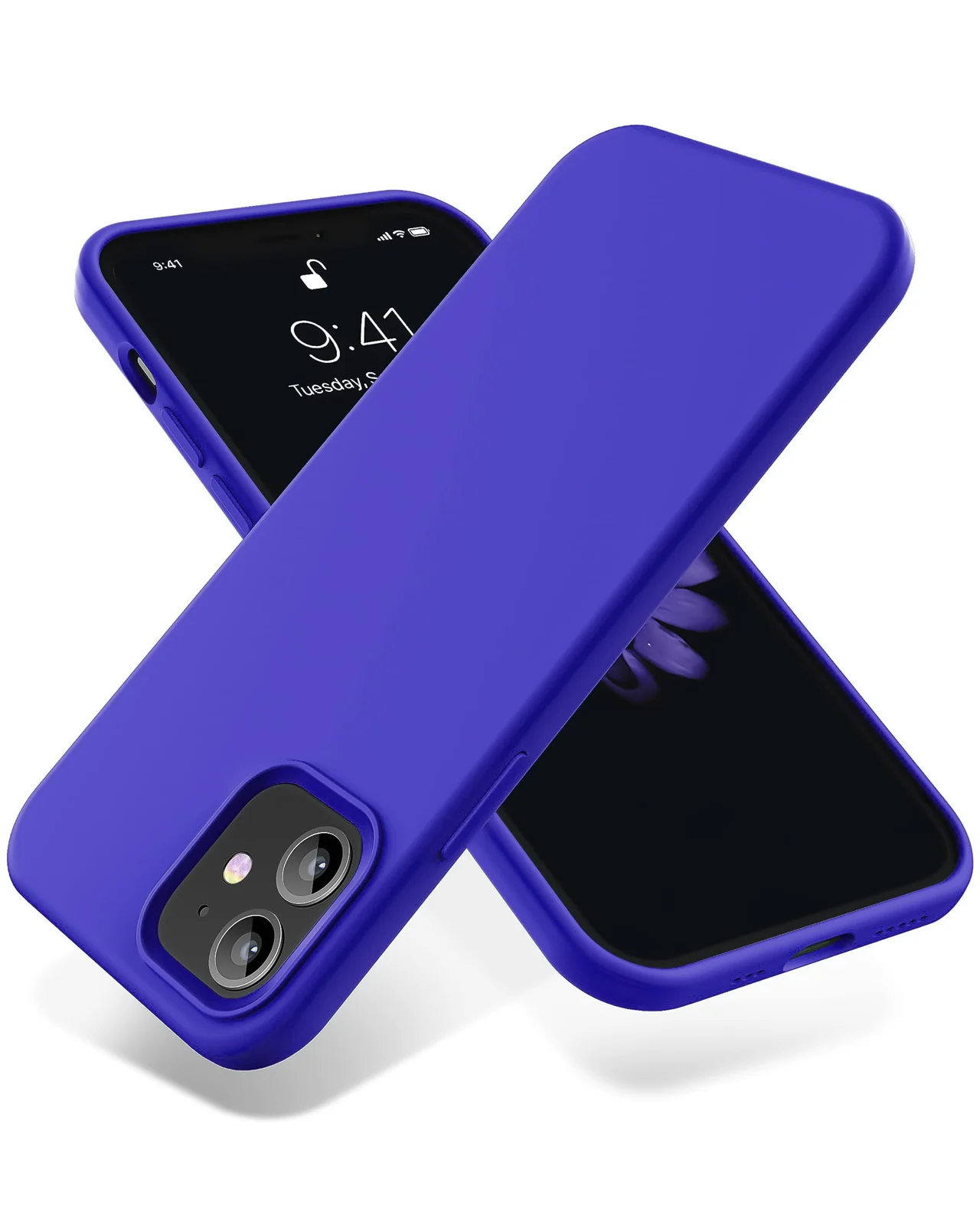 DL3 Mobilak Compatible with iPhone 11 (6.1 Inch) Case, Liquid Silicone Case, Full Body Protective Cover, Shockproof, Slim Phone Case, Anti-Scratch Soft Microfiber Lining - Pepsi