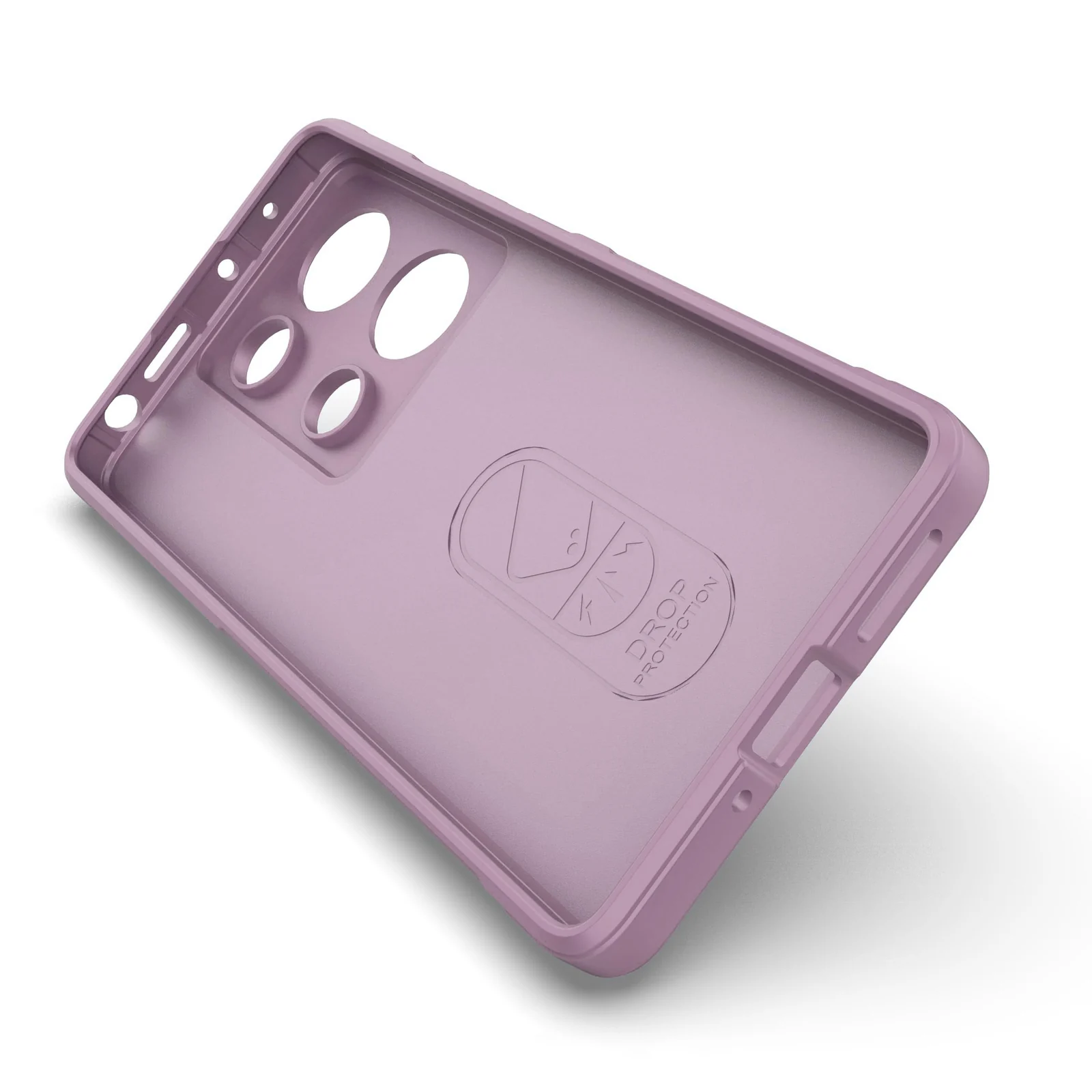 DL3 Mobilak Soft Silicone Protective Case for Xiaomi Redmi Note 13 Pro 4G / Poco M6 Pro 4G with Camera Protection and Shockproof Design - Purple