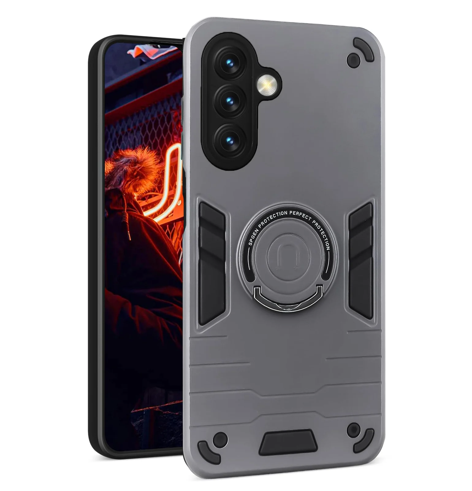 6.4 — DL3 Mobilak Magnetic Car-Mount Case for Samsung Galaxy A17, Samsung Galaxy A26 5G with Camera Protection and Built-In Kickstand