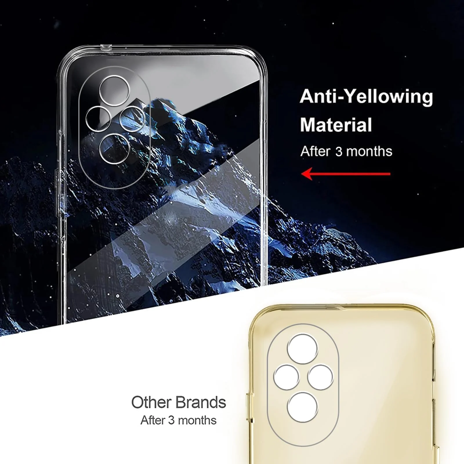 DL3 Mobilak Case Compatible with Honor 200 5G Case Crystal Soft TPU Gel Case Flexible Silicone Anti-Scratch Camera Protection TPU Cover - Clear