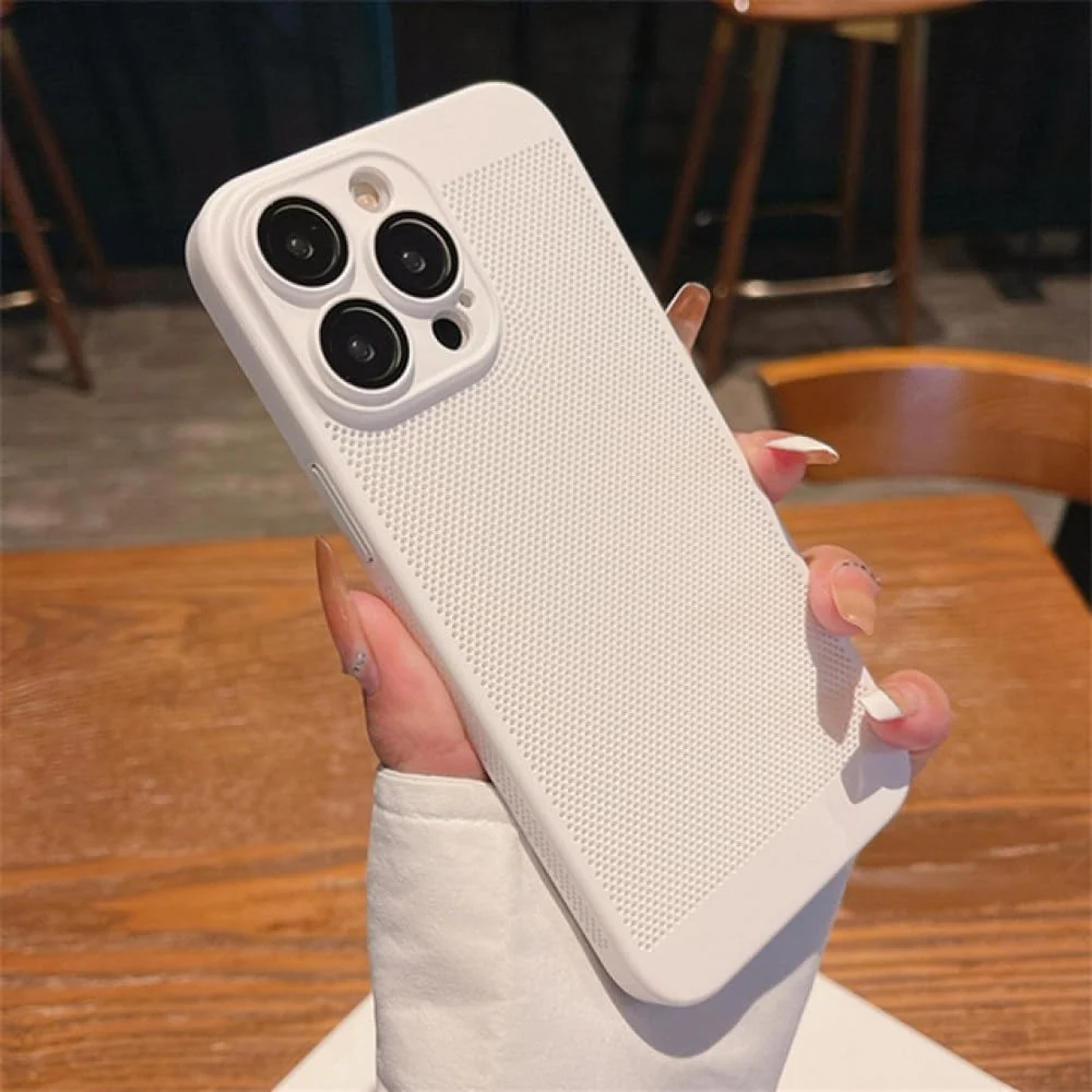 DL3 Mobilak Heat-Dissipation Hard PC Case with Built-In Camera Lens Protector for iPhone X / iPhone XS - White