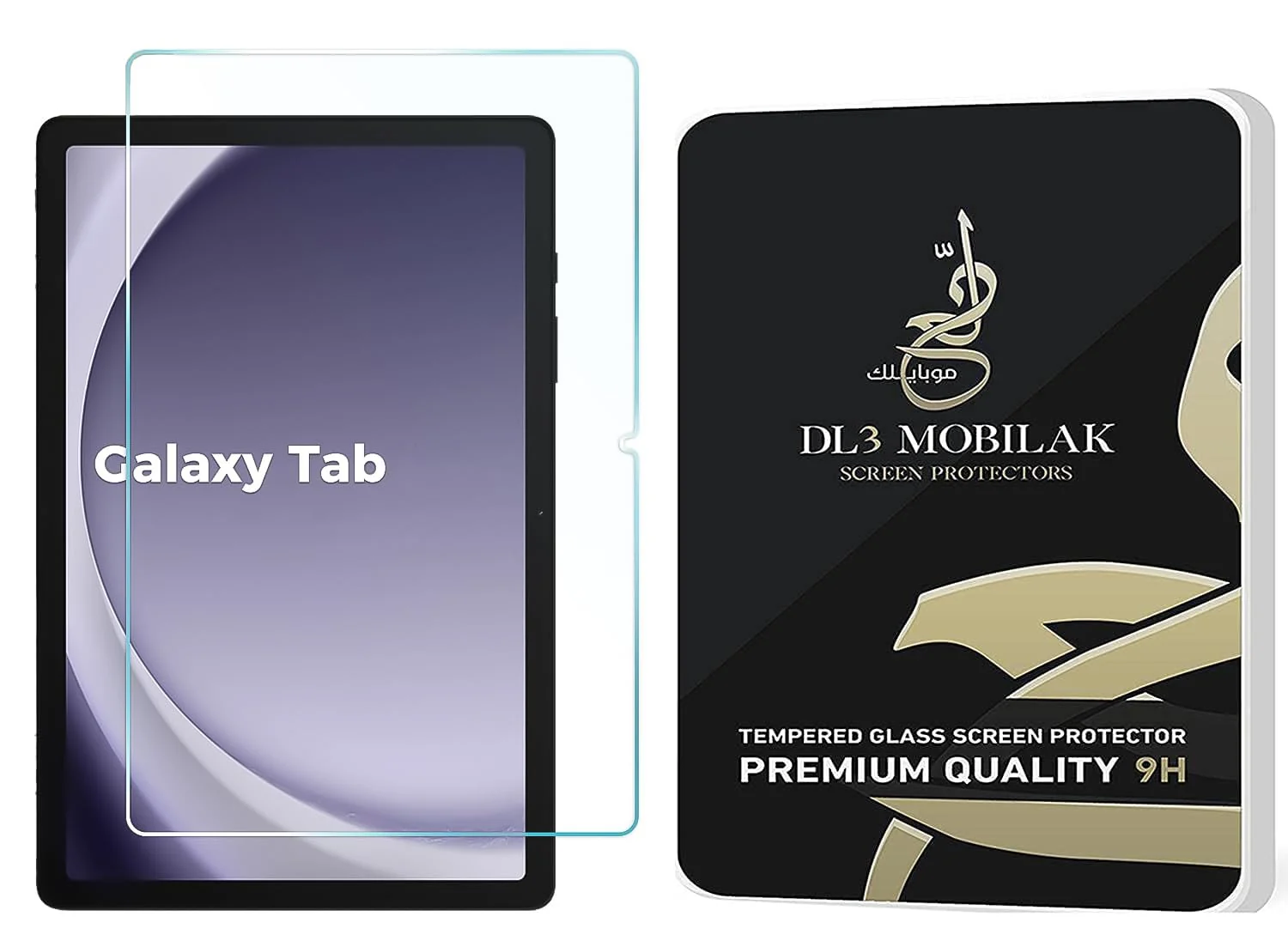 DL3 Mobilak Screen Protector For Samsung Galaxy Tab S10 FE Plus 13.1 Inch 2025 Model (SM-X620/X626) Tempered Glass Film [HD Crystal ] [Easy Installation] [Scratch Resistant] [9H Hardness] - Clear